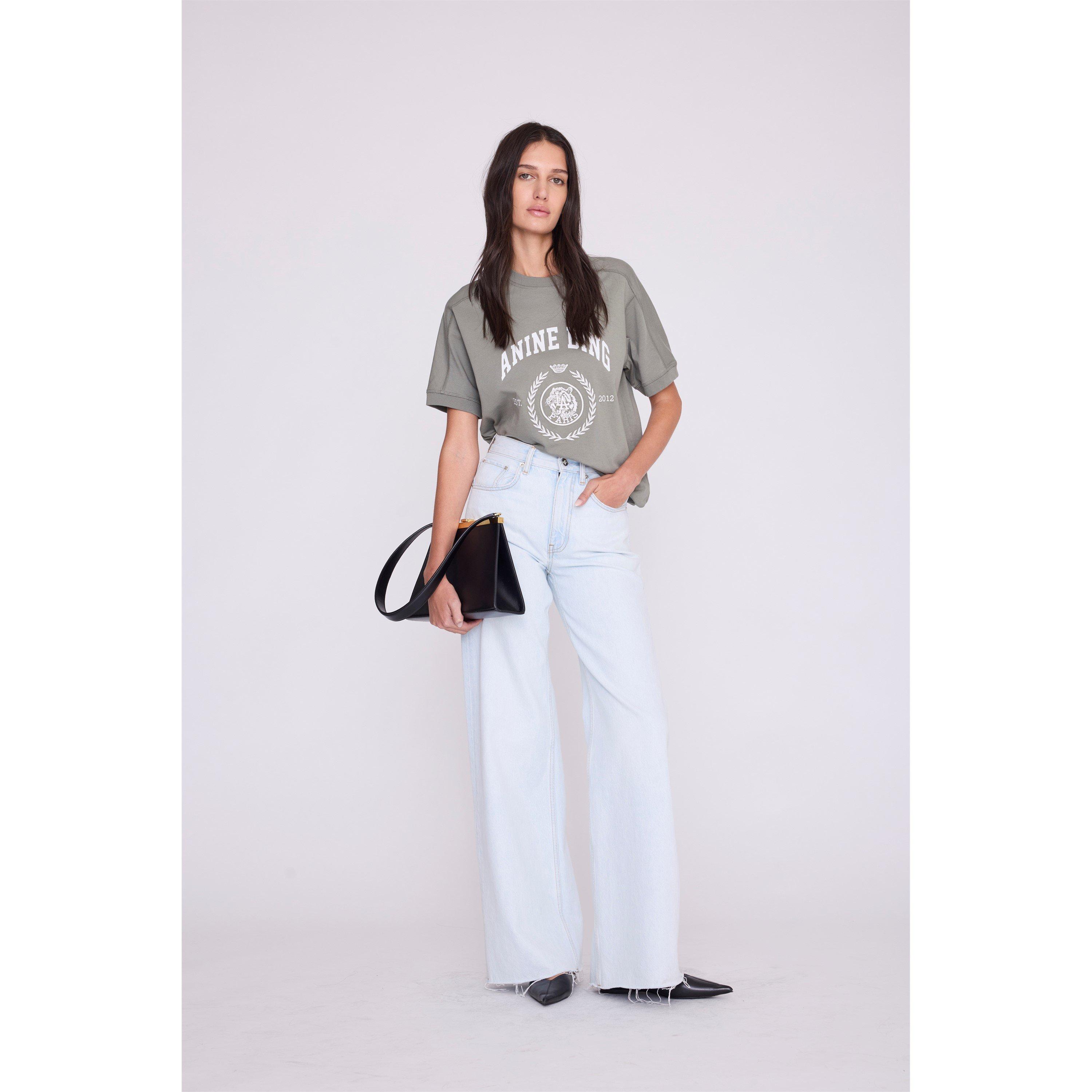 Anine Bing Women's T-Shirt - WASHED SAGE - Size 12 (M)