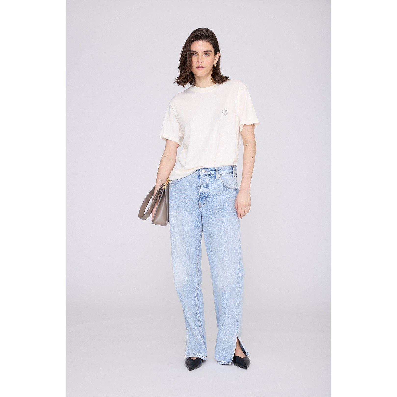 Anine Bing Women's T-Shirt - Cream - Size 14 (L)