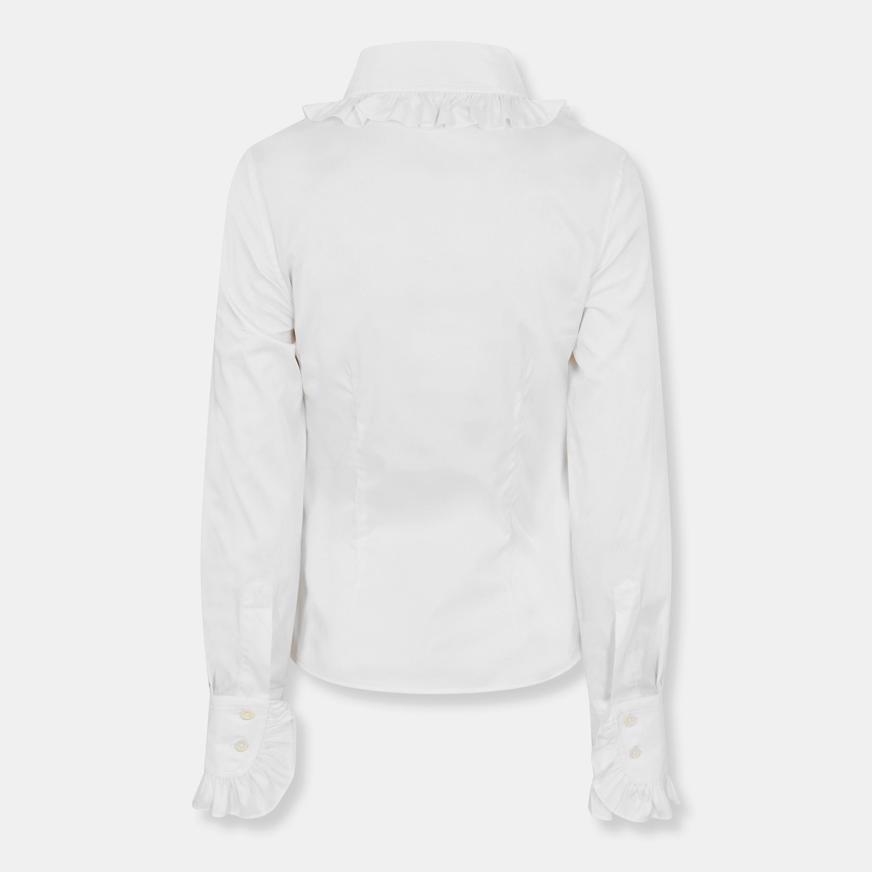 White - Vivienne Westwood - Viv Frill Shirt Ld61 - 2