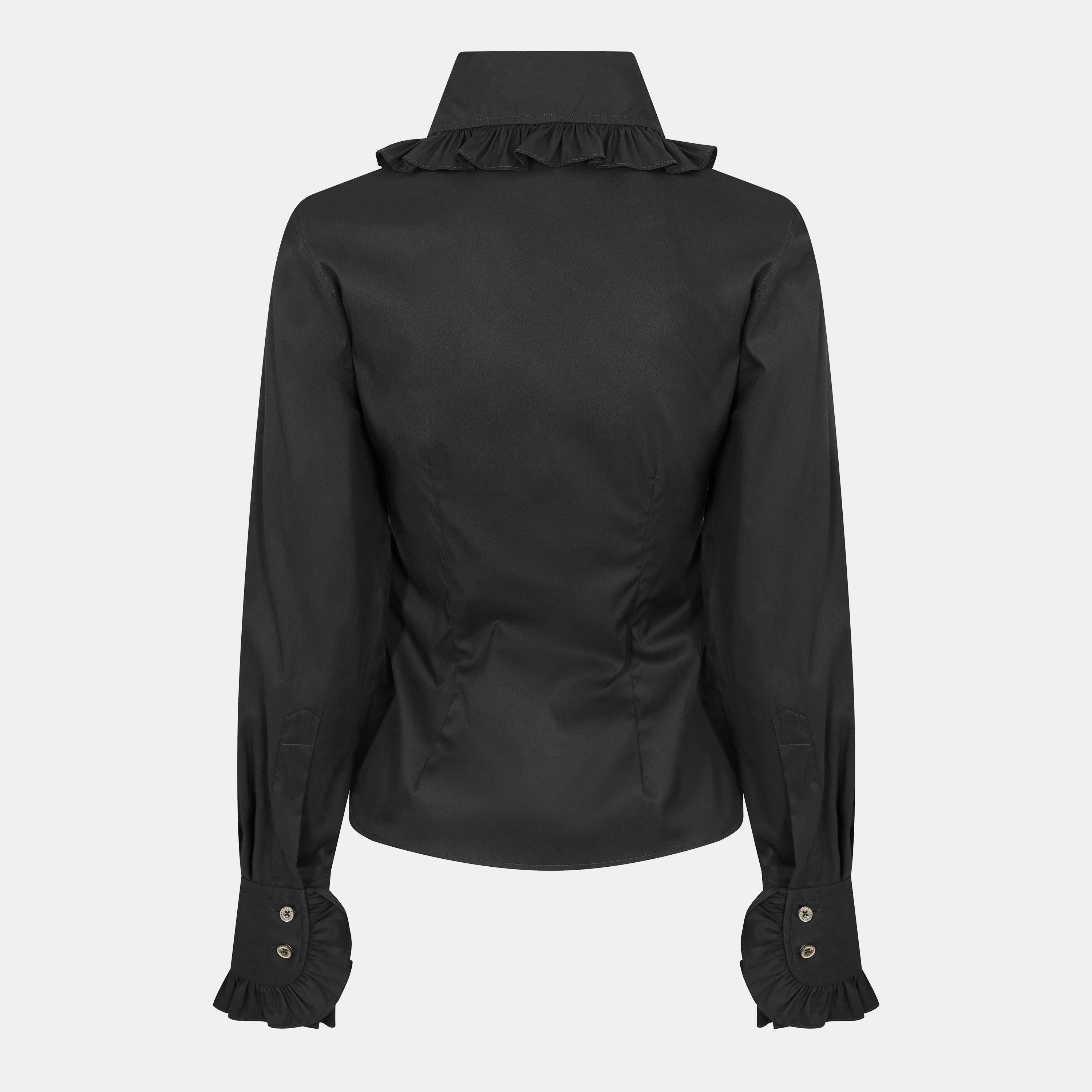 Black - Vivienne Westwood - Viv Frill Shirt Ld61 - 2