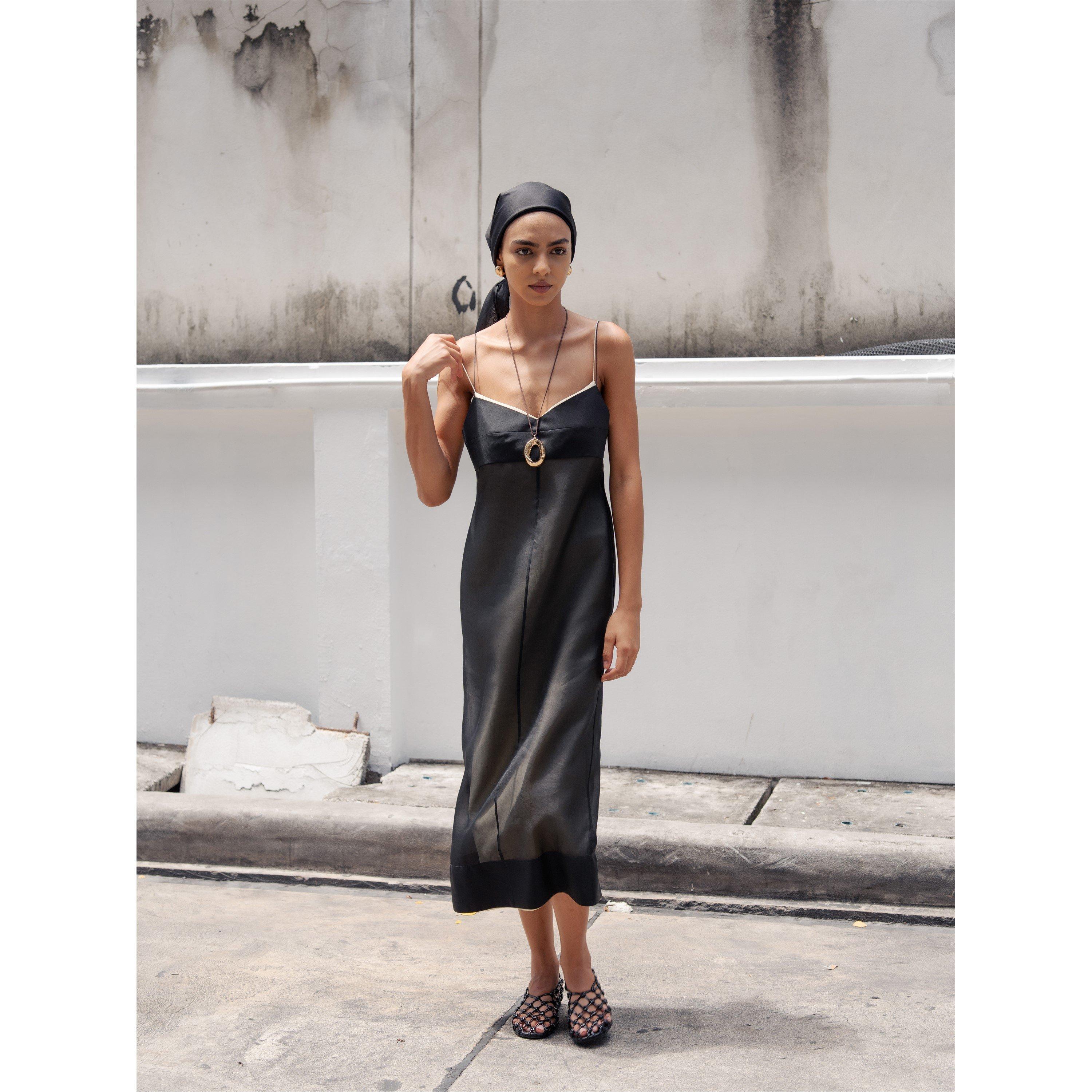 Black - Voraninda - Women's Abigail Slip Dress - 6