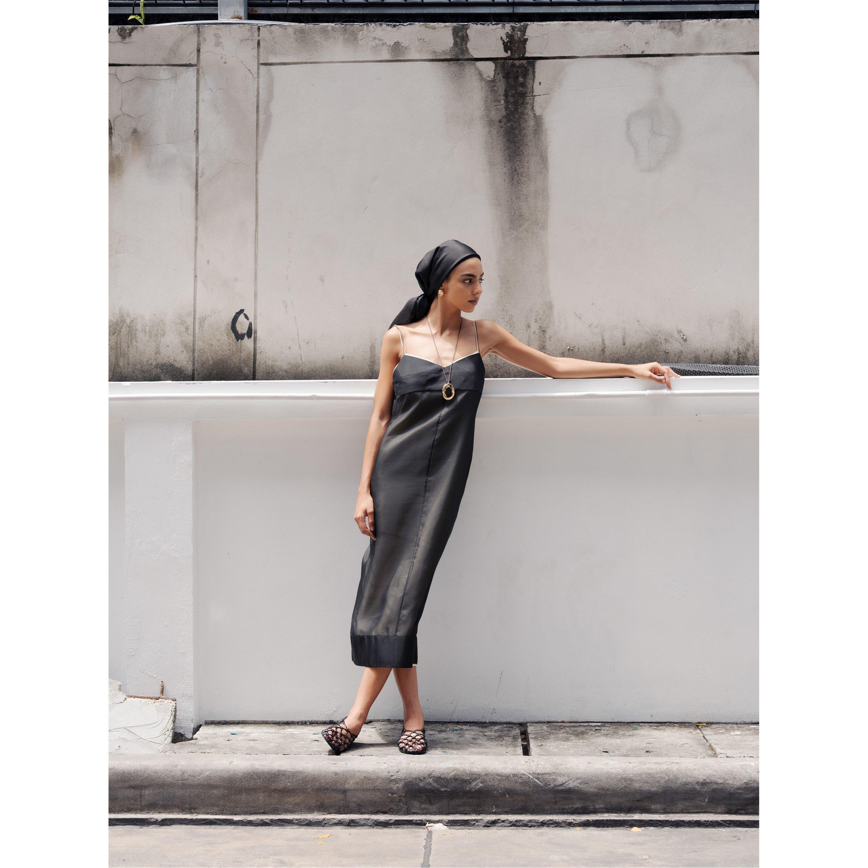 Black - Voraninda - Women's Abigail Slip Dress - 7