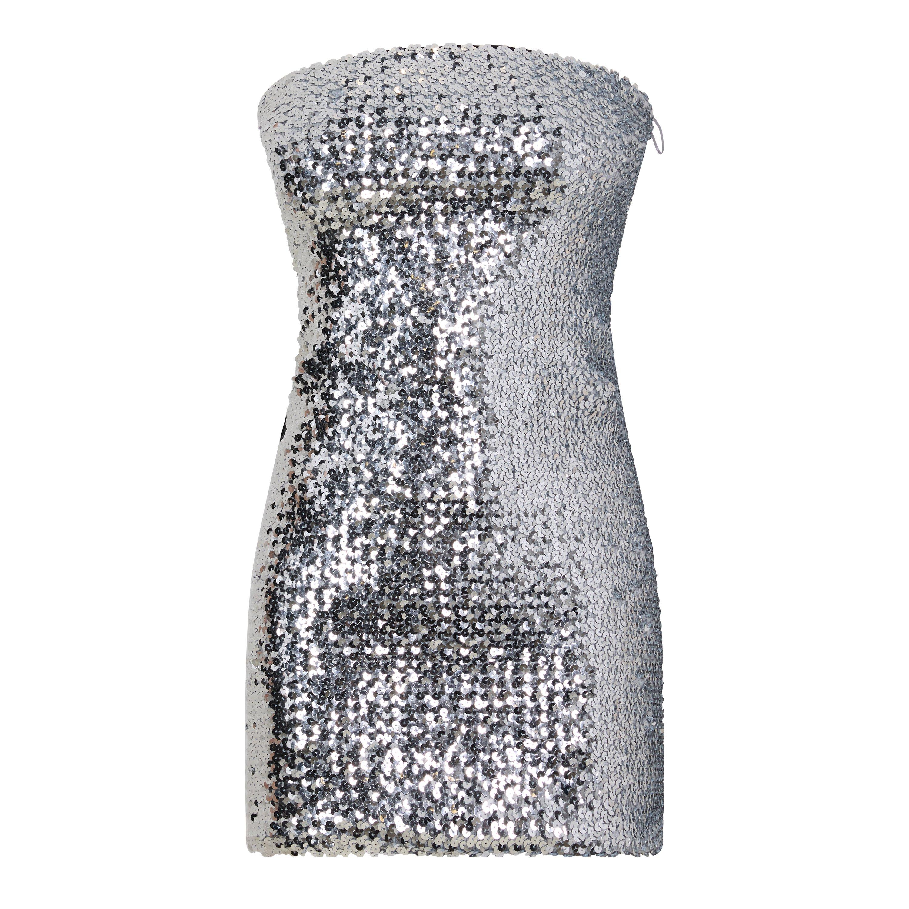 Gucci Women's Mini Dress - Silver - Size 10