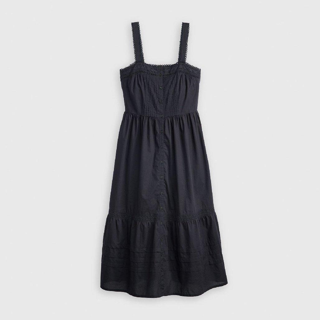 Levis Women's Cici Midi Pinafore Dress - Caviar - 8 (XS)