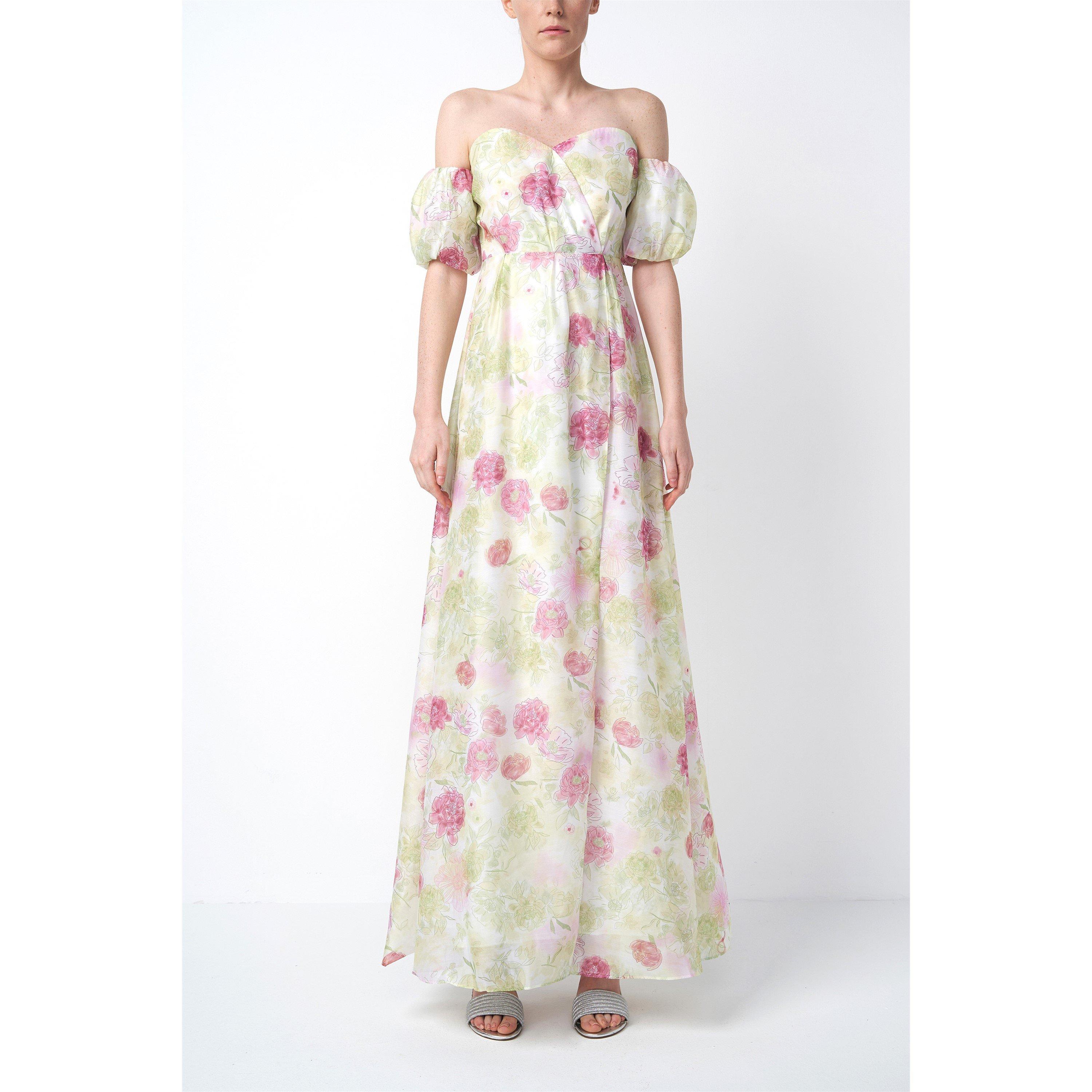 Green Pink WCol - True Decadence - TRUE Wrap Dress Ld99