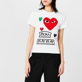 Comme des Garcons PLAY Logo T Shirt