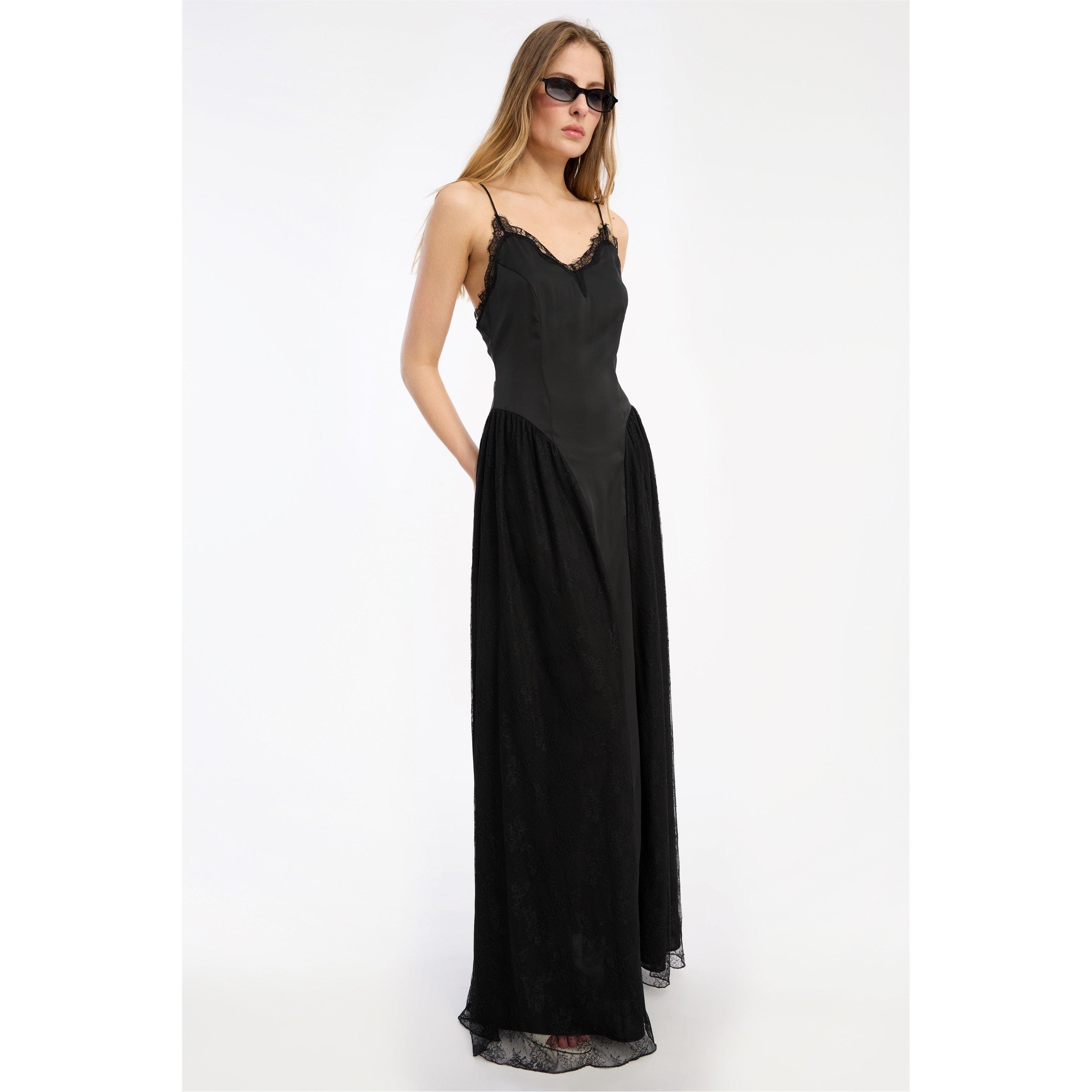 arts&science Square Gather Dress Maxi 黒 Rotate Women's Lacana Long Maxi Dress | Cruise Fashion