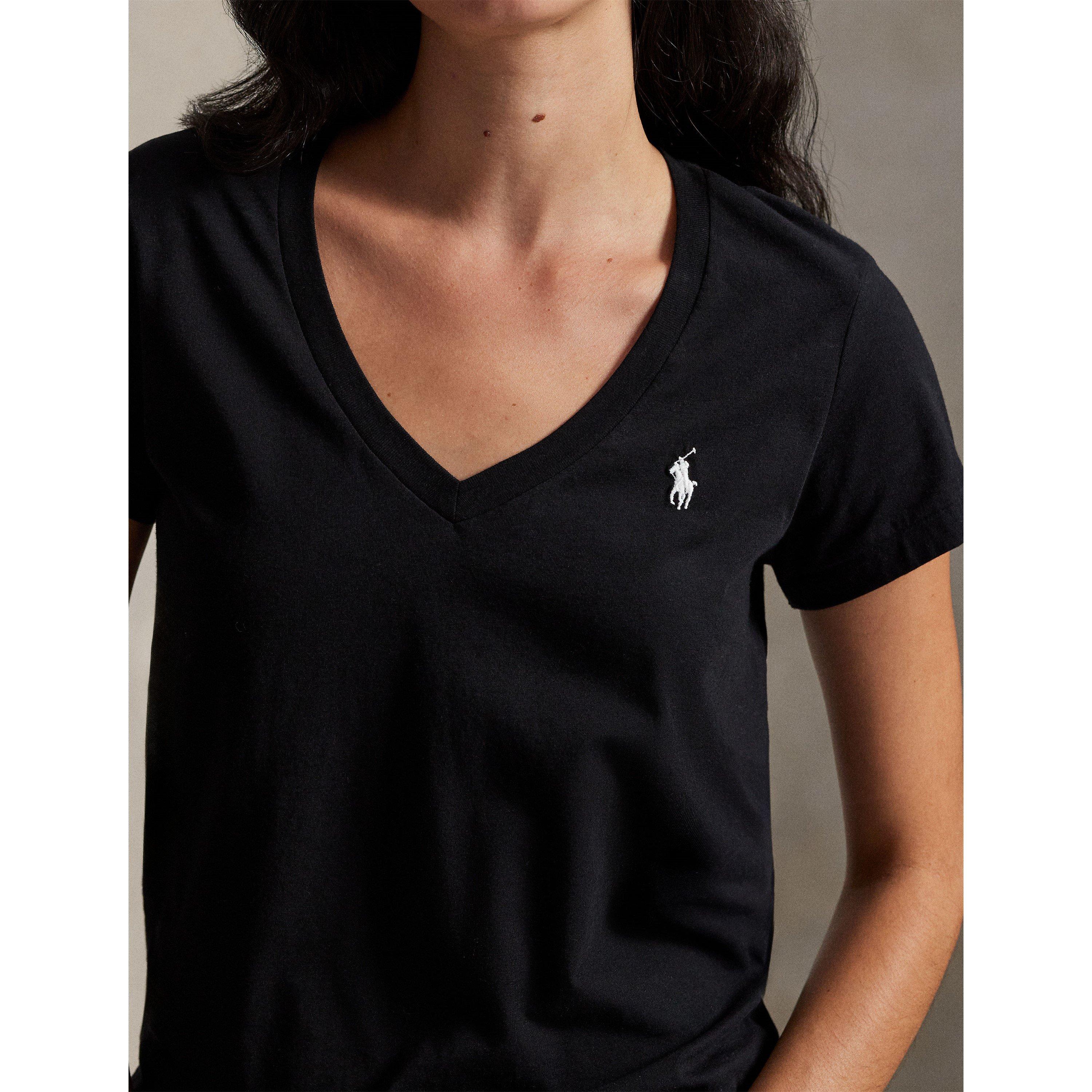 Polo Black - Polo Ralph Lauren - Women's V-neck T-Shirt - 5