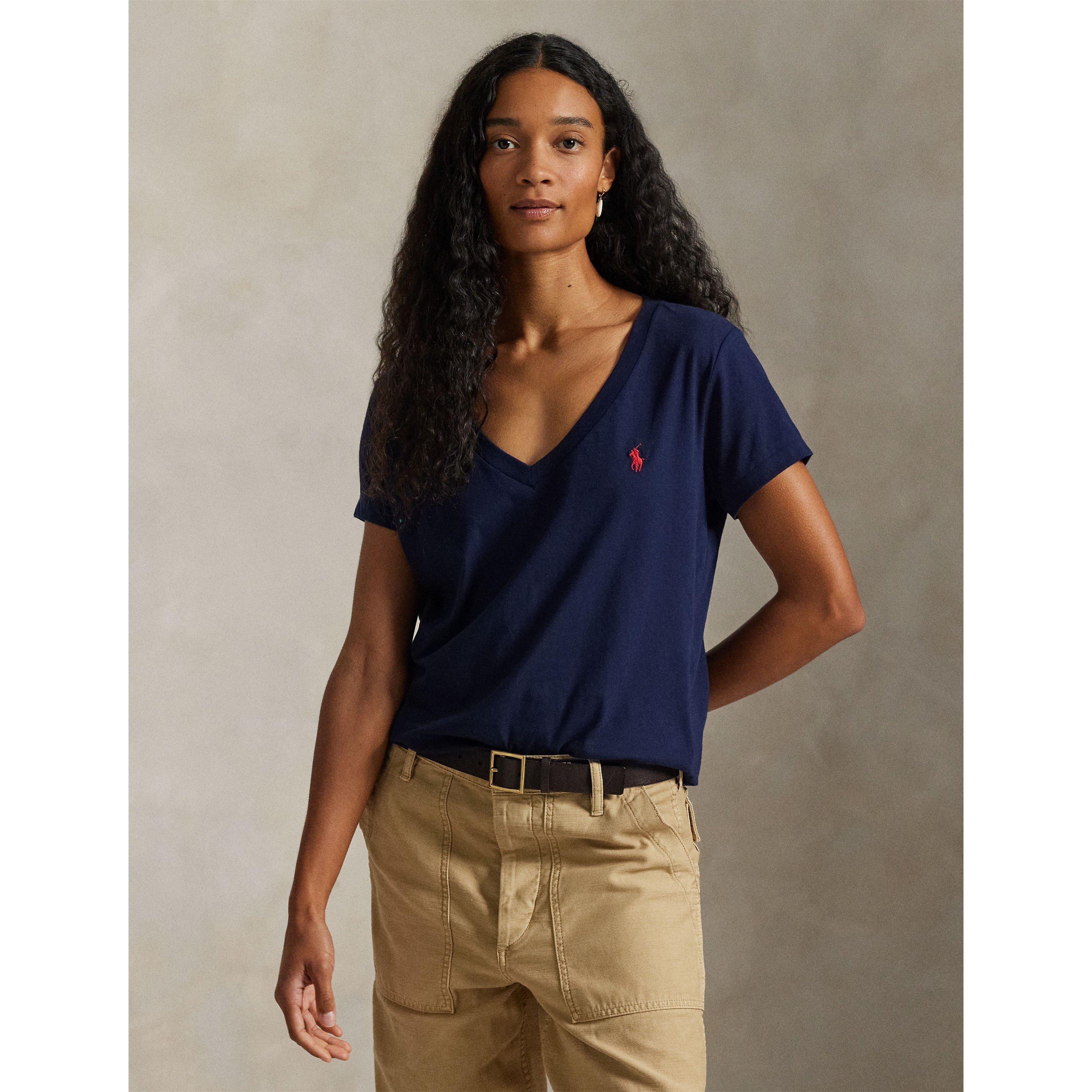 Cruise Navy - Polo Ralph Lauren - Women's V-neck T-Shirt - 2