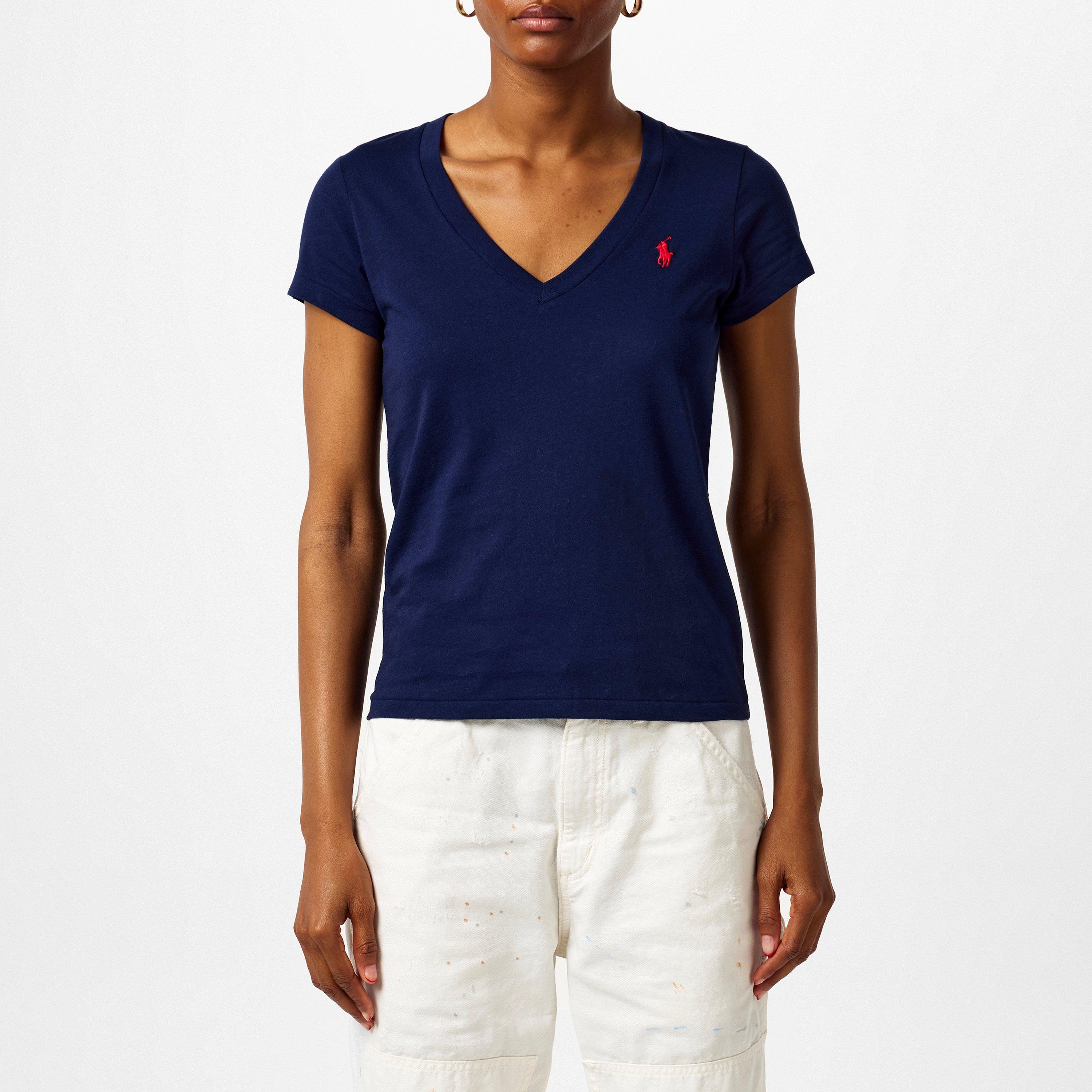 Polo Ralph Lauren | Women's V-neck T-Shirt | Regular Fit T-Shirts