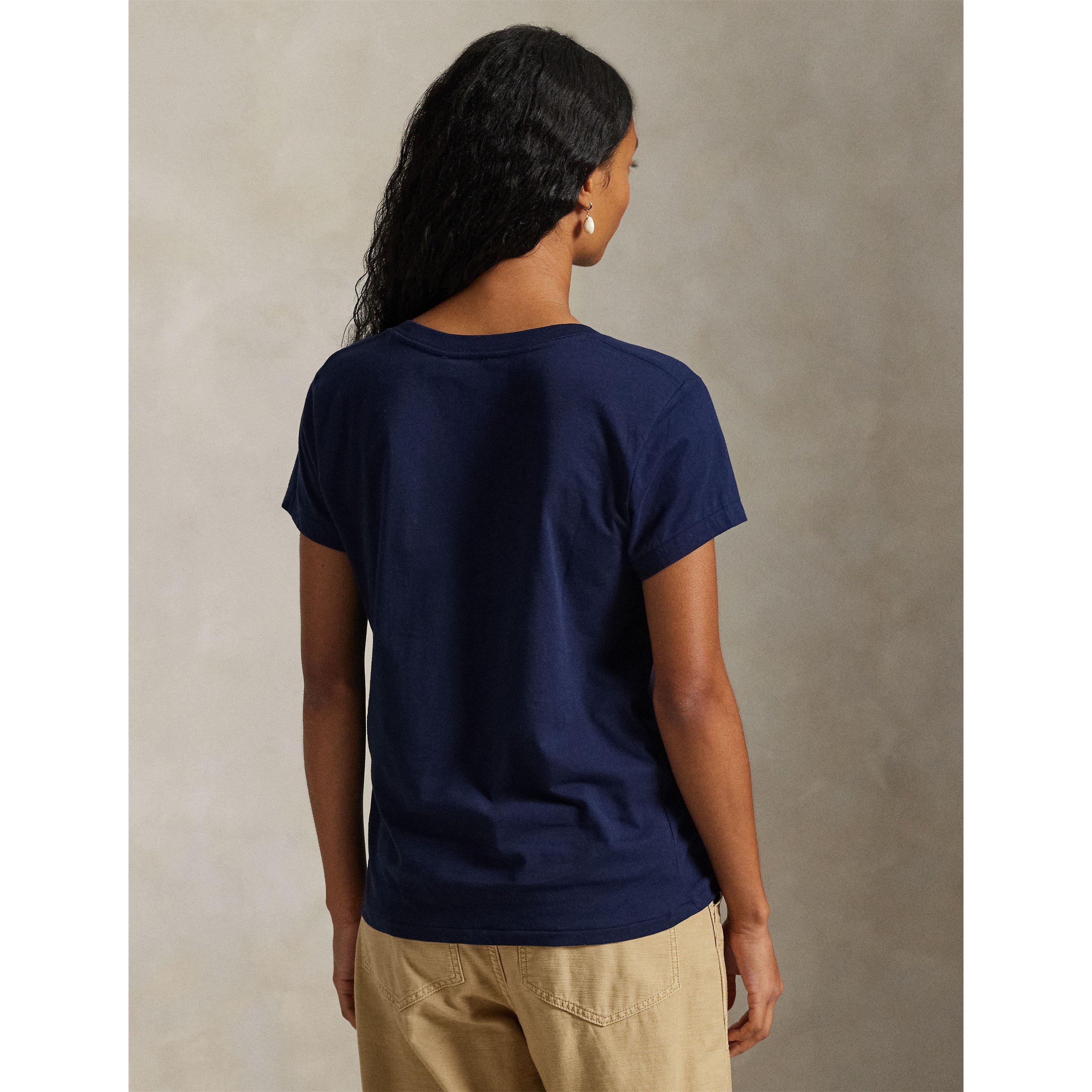 Cruise Navy - Polo Ralph Lauren - Women's V-neck T-Shirt - 3