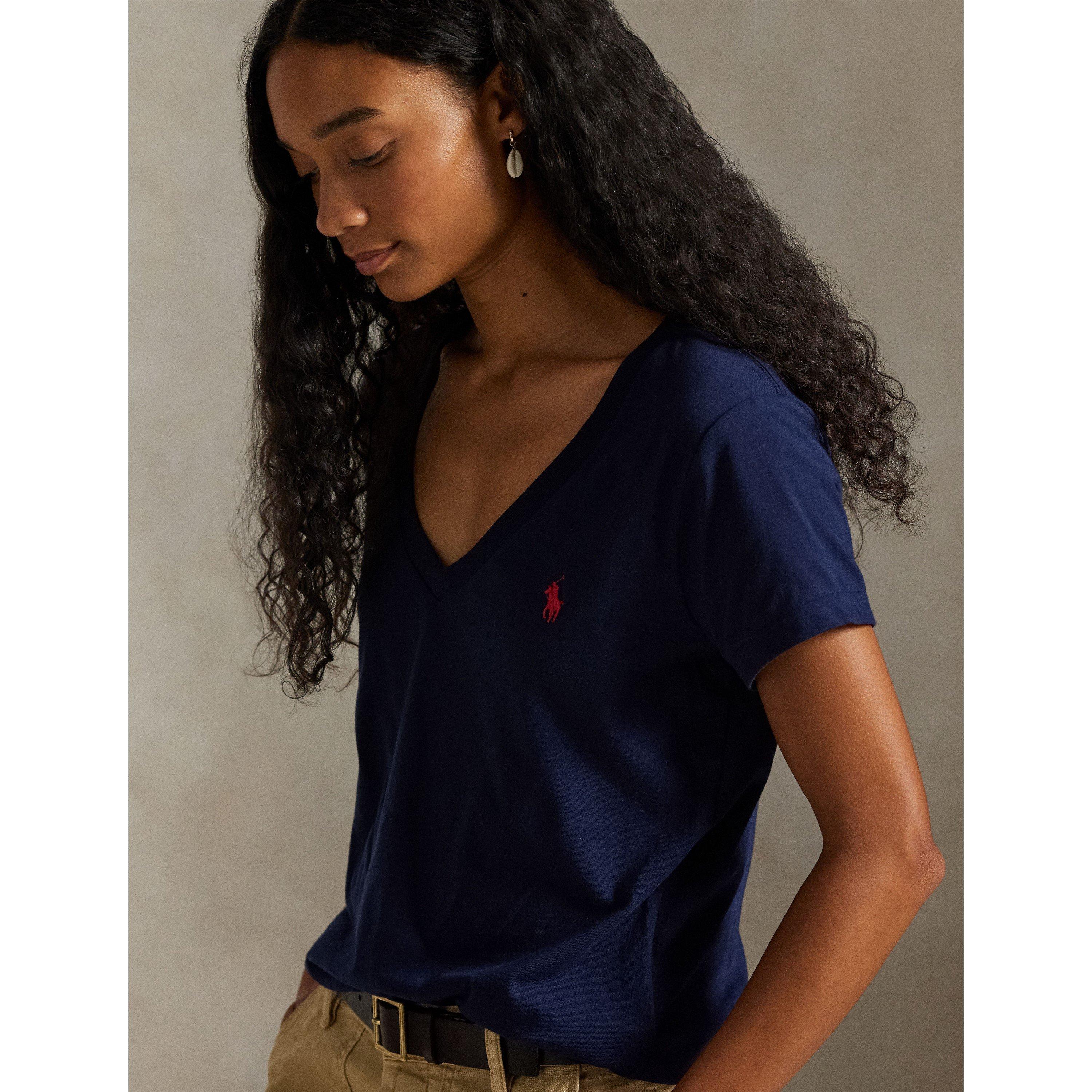 Cruise Navy - Polo Ralph Lauren - Women's V-neck T-Shirt - 4