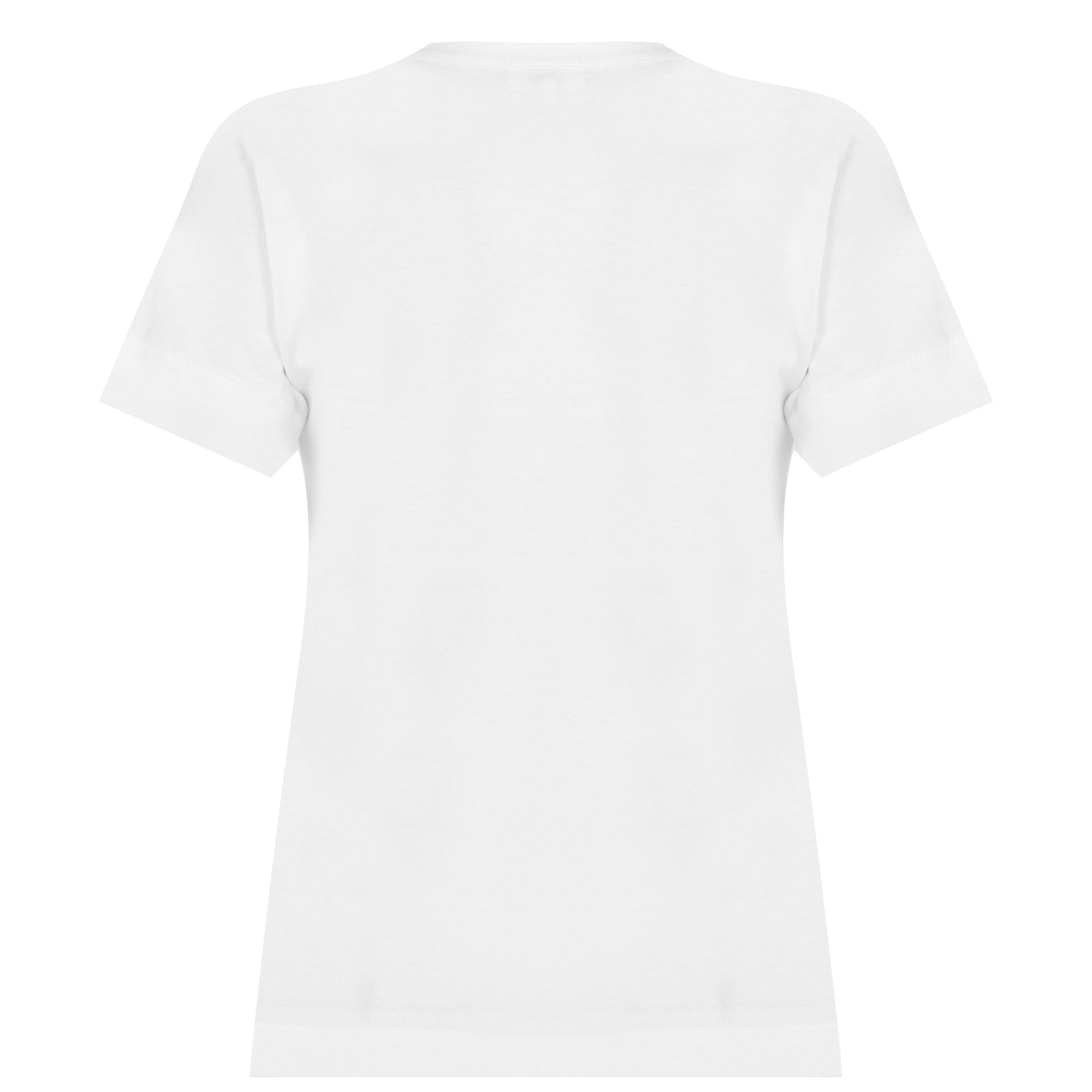 White/Pink 4 - Comme des Garcons PLAY - Printed Peeping Hearts T Shirt - 4