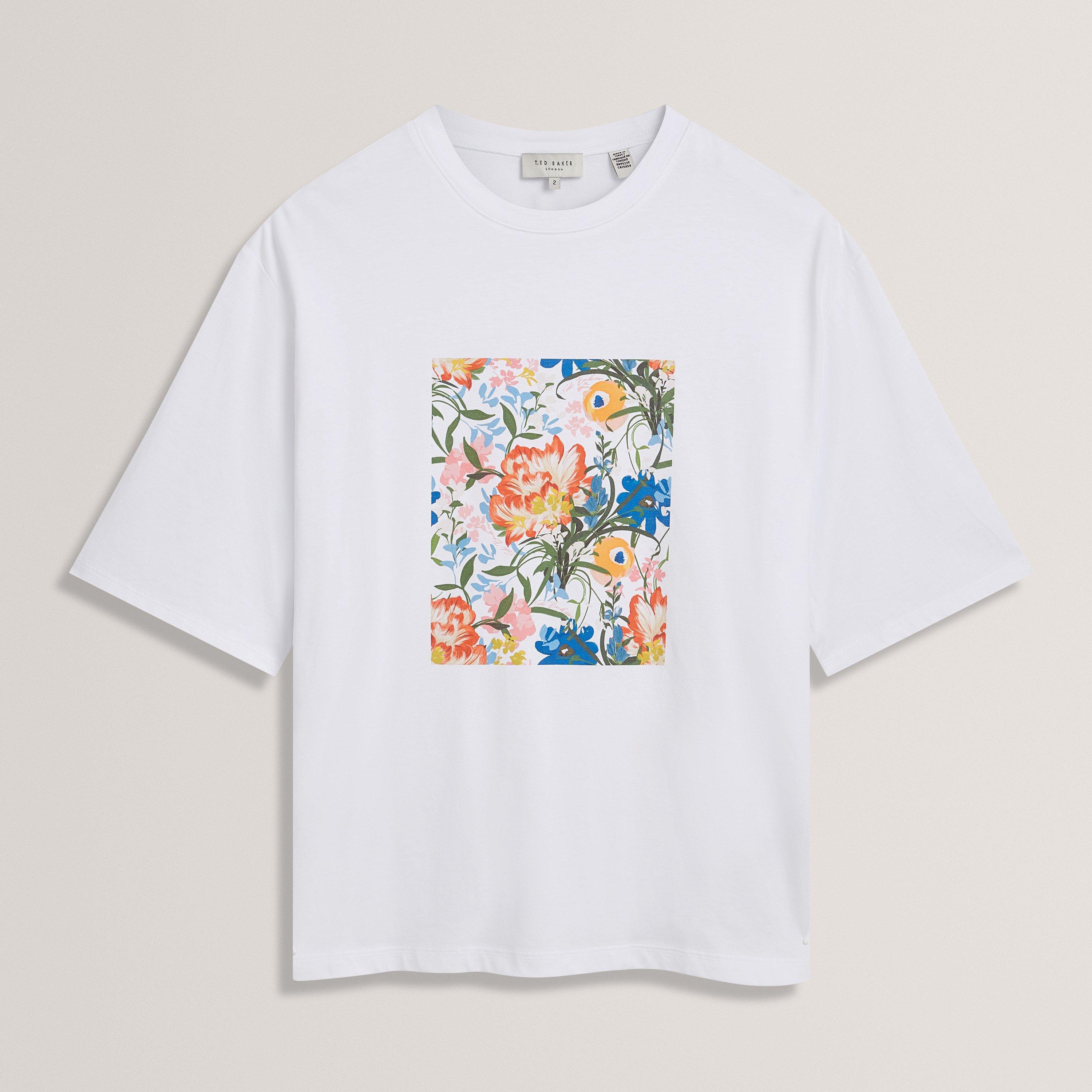 White - Ted Baker - Ted Baker Graphic Print Tee - 1