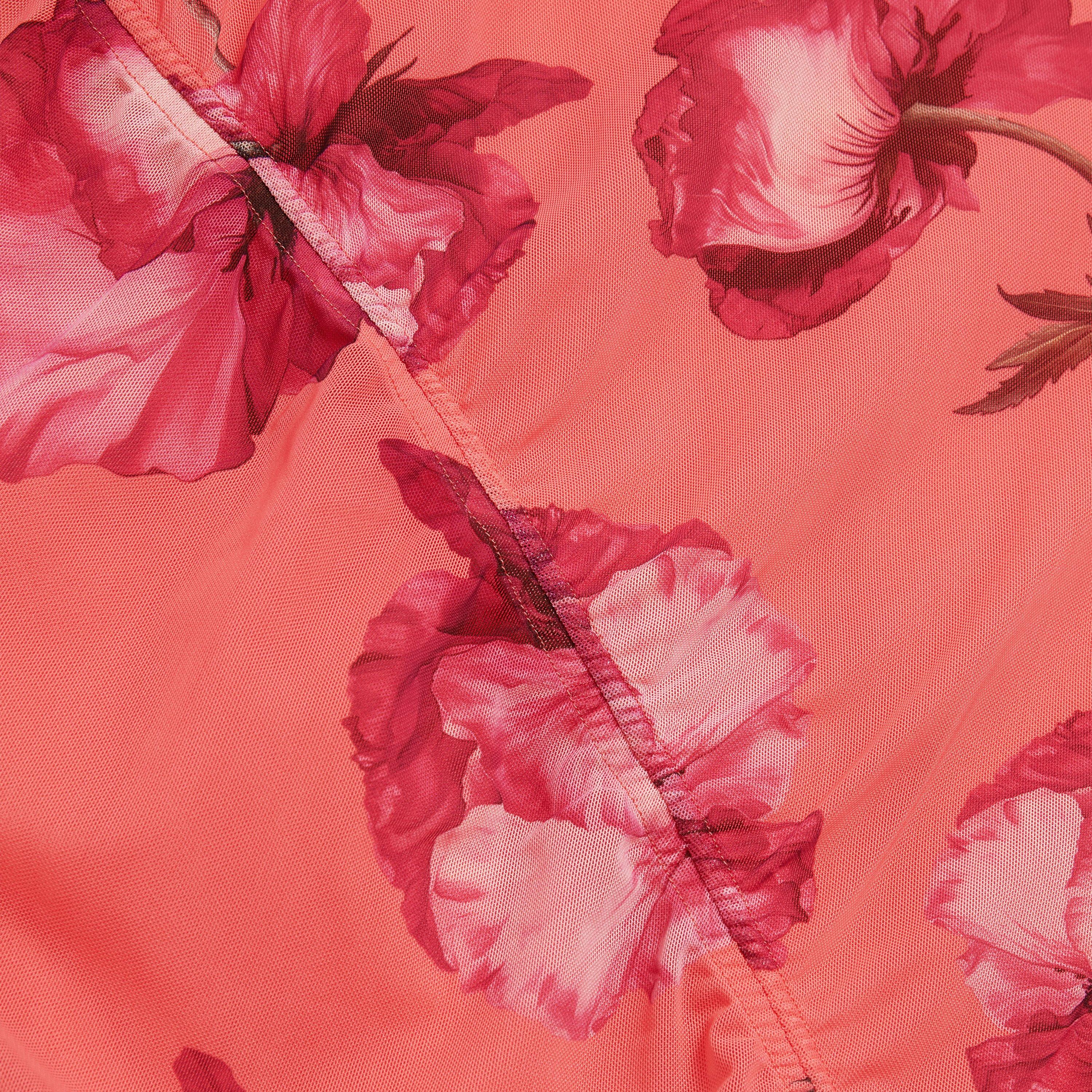 Coral - Ted Baker - Ted Mesh Midi Dress Ld63 - 4