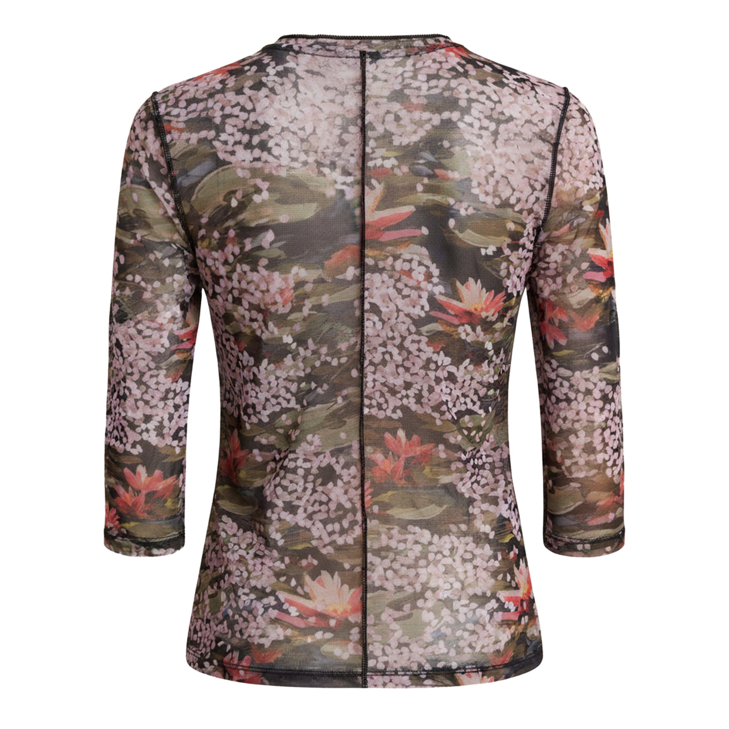Black - Ted Baker - Ted Baker Mesh Print Top - 2