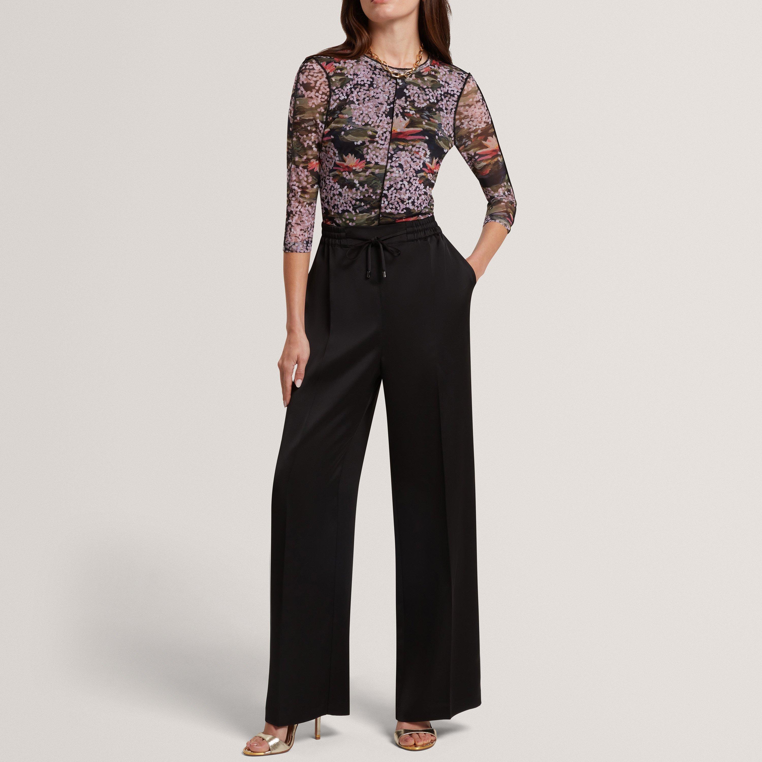 Black - Ted Baker - Ted Mesh Print Top Ld63 - 5