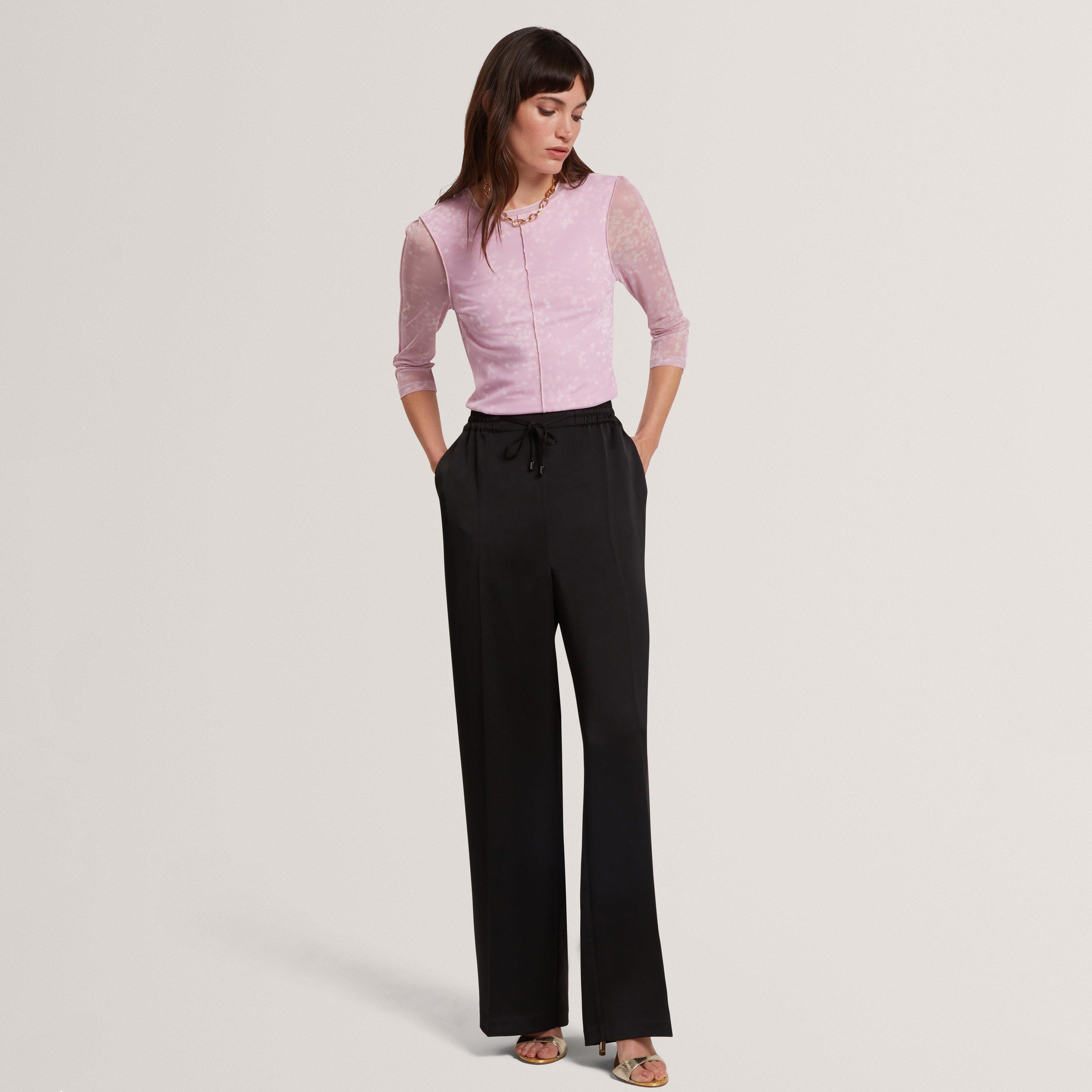 Pl-Pink - Ted Baker - Ted Mesh Print Top Ld63 - 5