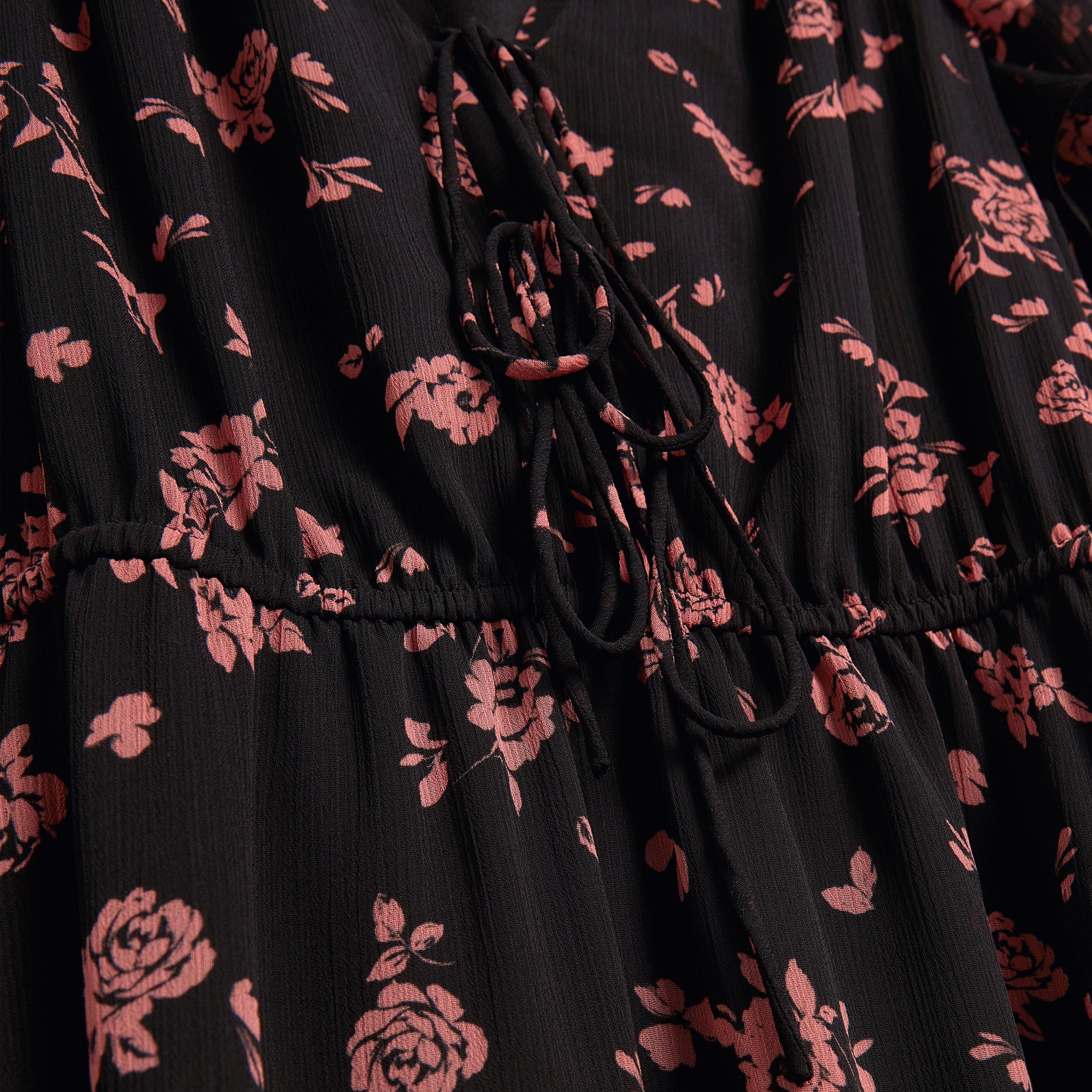 Black - Ted Baker - Ted Baker Print Midi Dress - 4