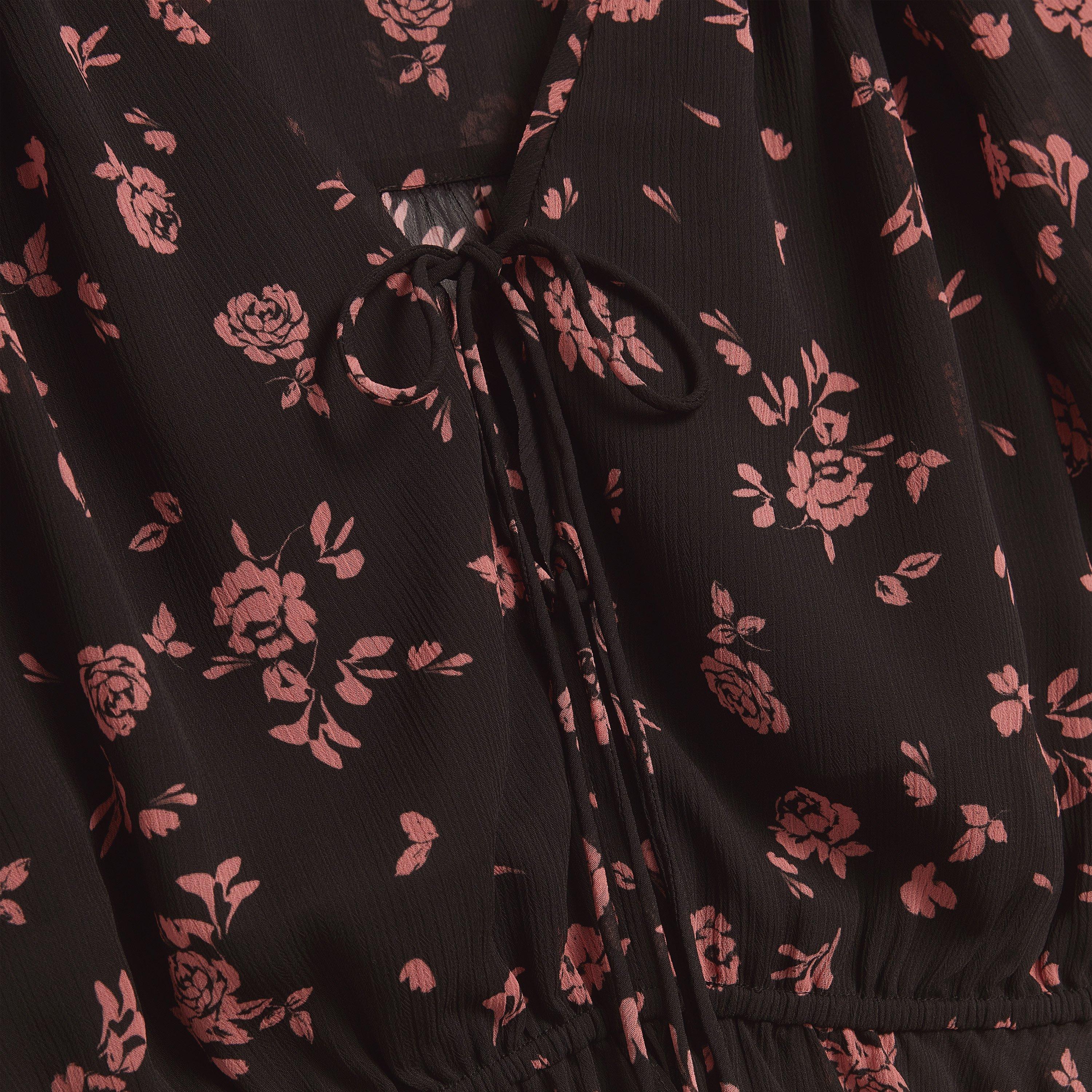 Black - Ted Baker - Ted Baker Soft Woven Peplum Top - 4