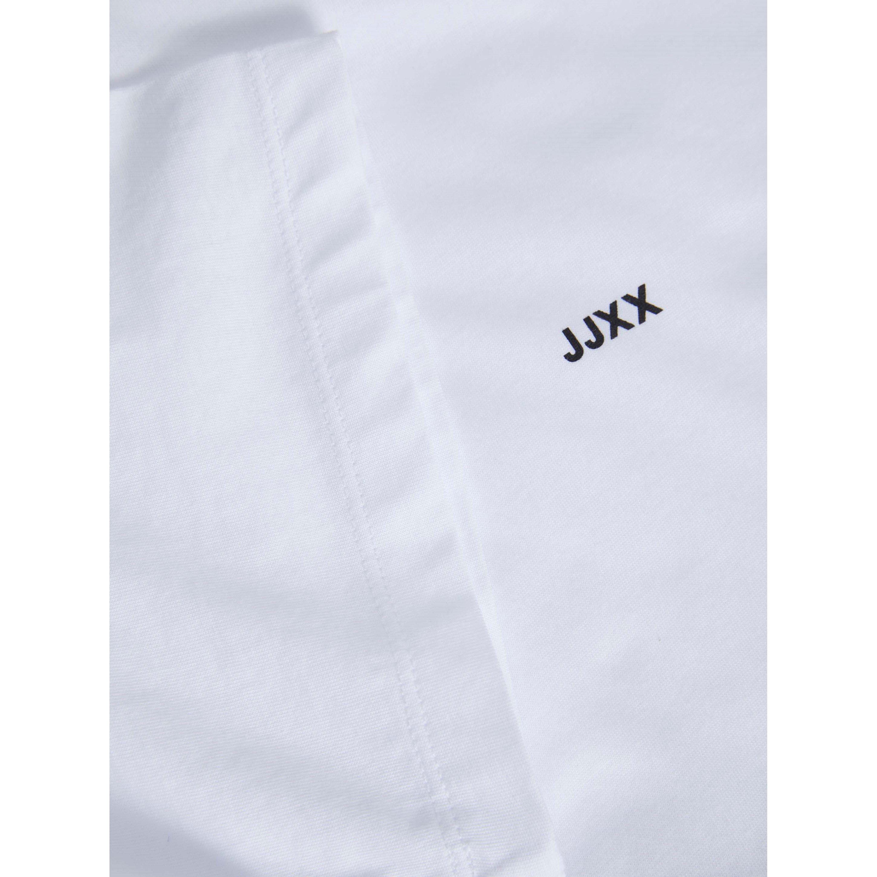 Helder Wit - JJXX - Andrea Loose Logo T-Shirt Ladies - 6