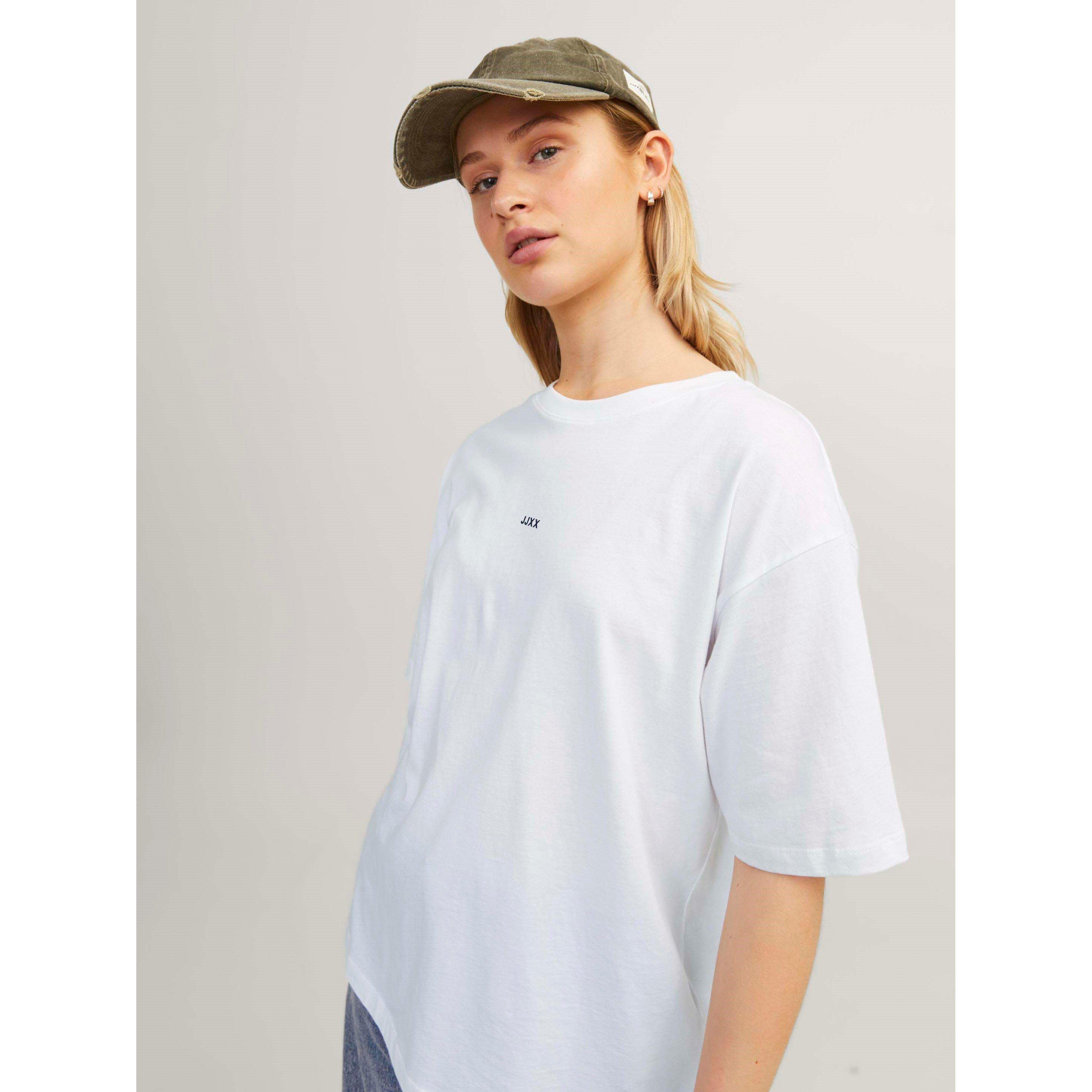 Helder Wit - JJXX - Andrea Loose Logo T-Shirt Ladies - 7