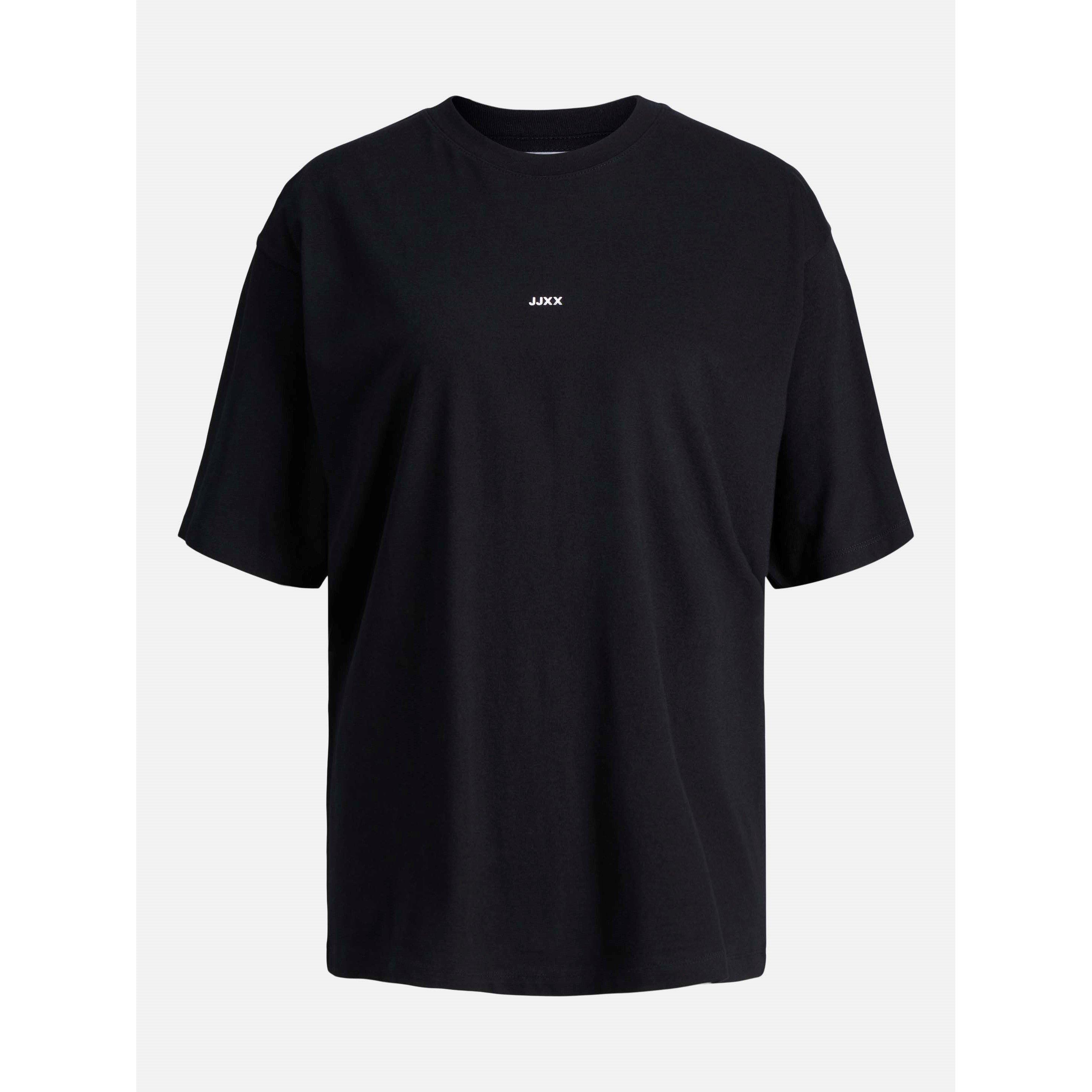Black - JJXX - Andrea Loose Logo T-Shirt Ladies - 1