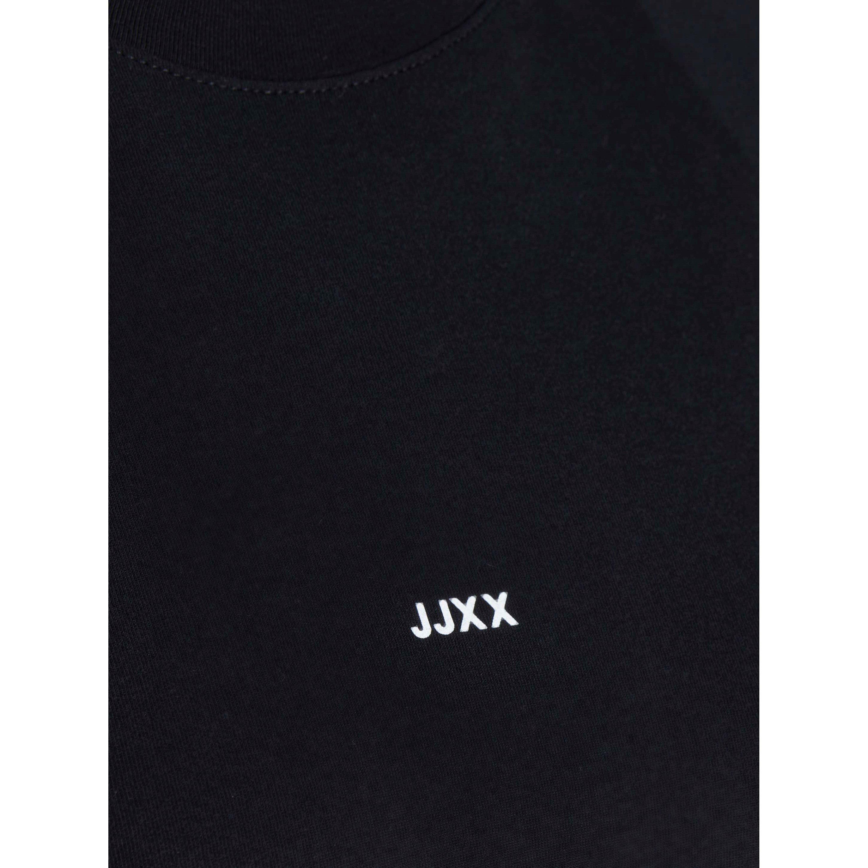 Black - JJXX - Andrea Loose Logo T-Shirt Ladies - 5