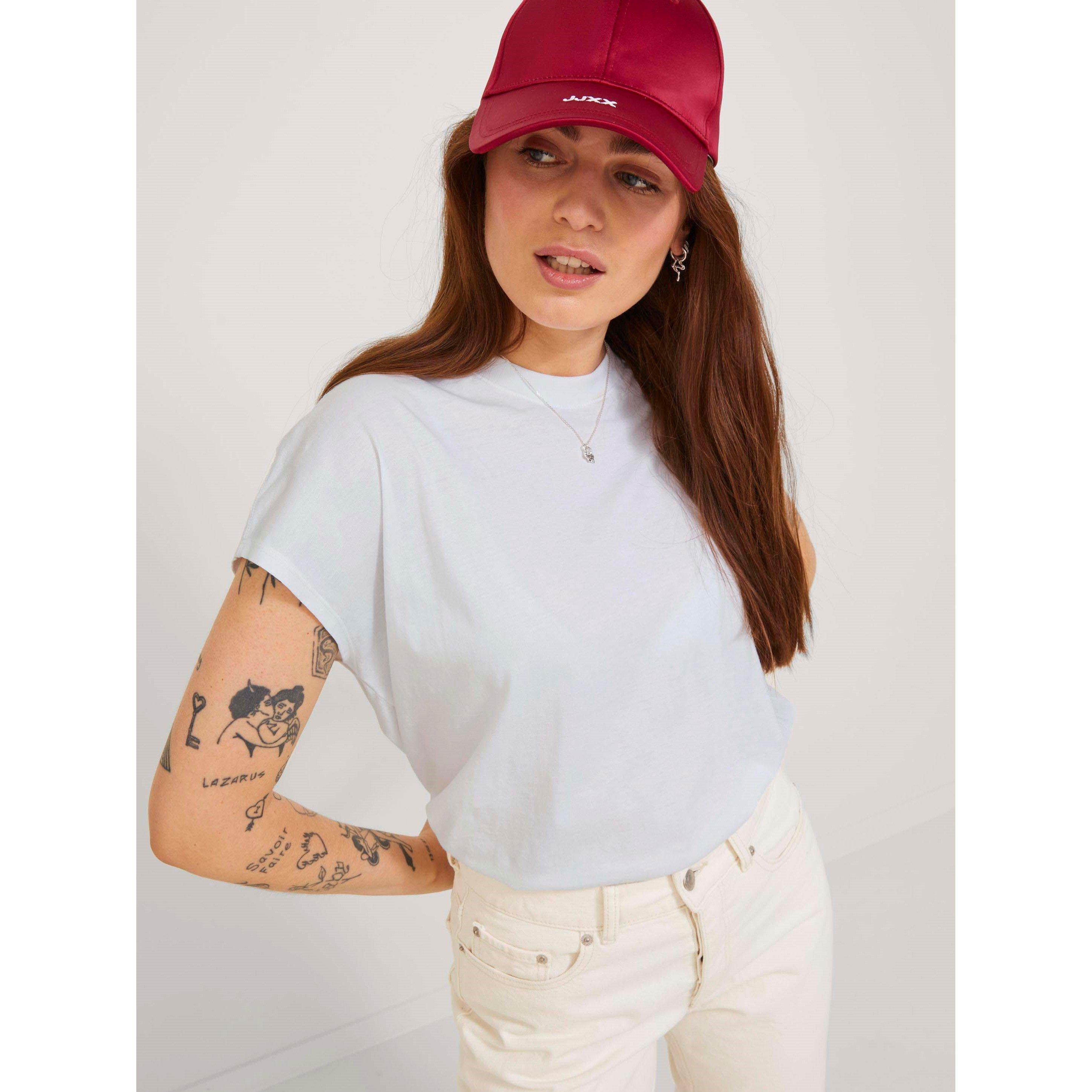 Bright White - JJXX - Jack Astrid Boxy Sleeveless T-Shirt Ladies - 7