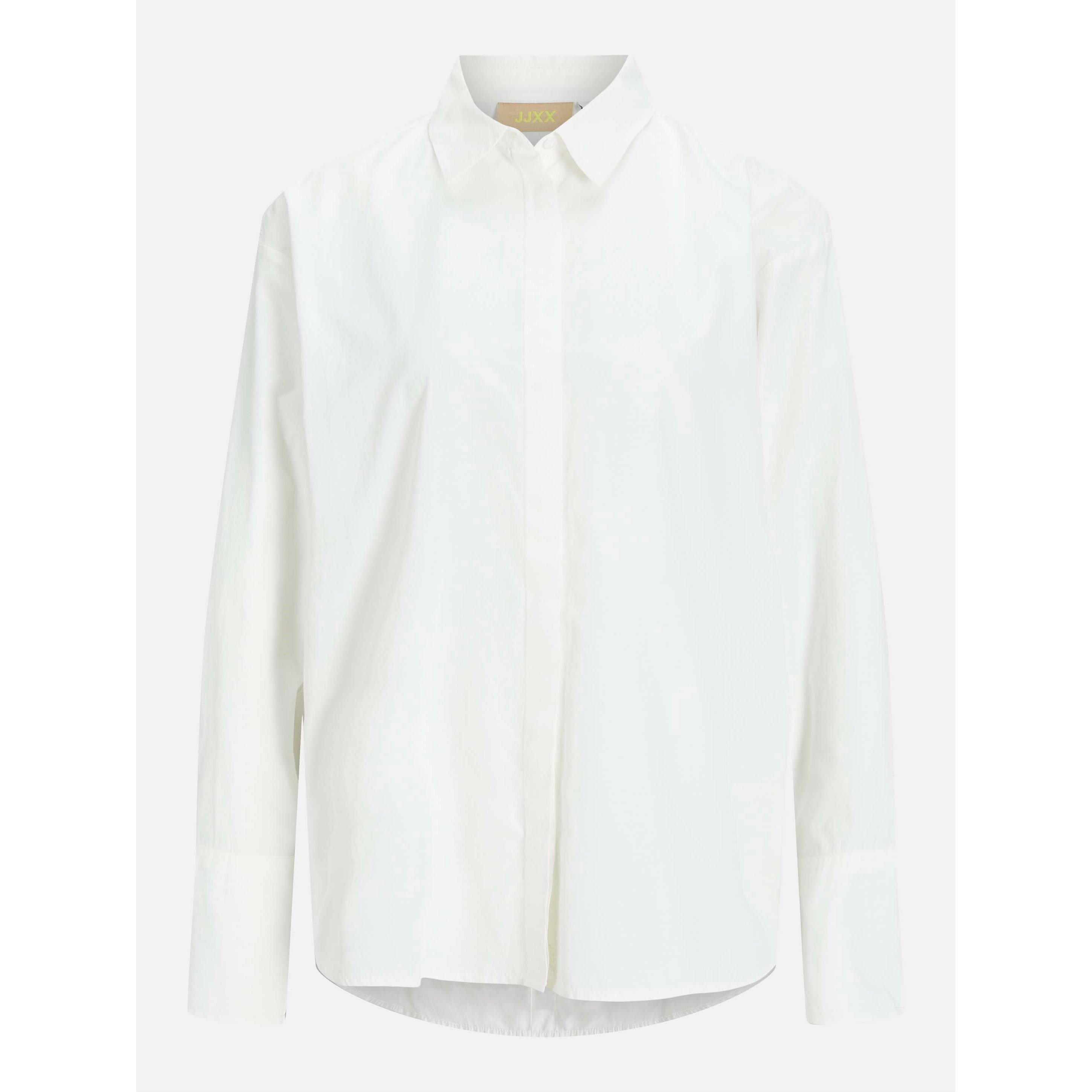 Jjxx Women's Caro Poplin Relaxed Shirt - Blanc De Blanc - 10 (S)