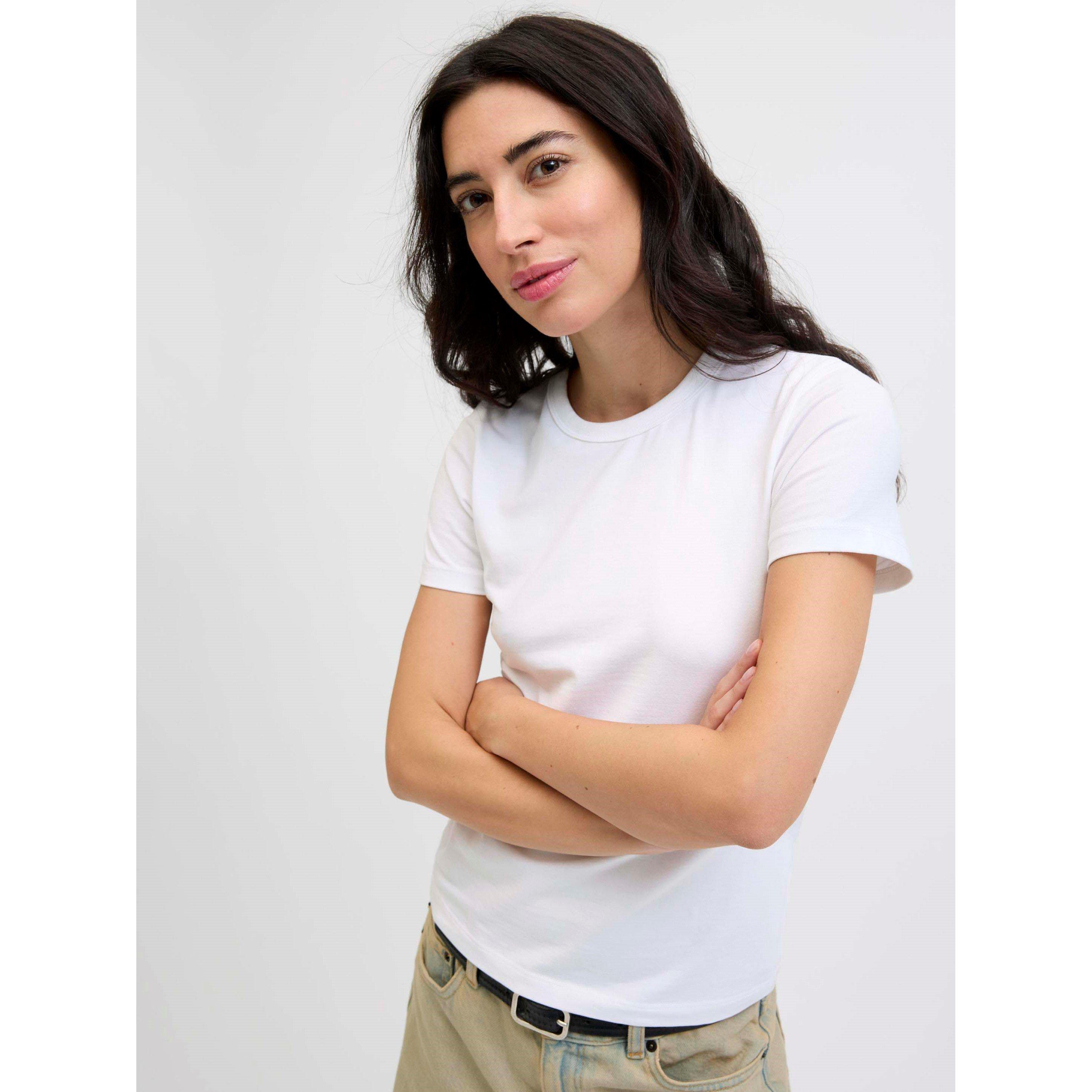 Bright White - JJXX - Gigi Crew T-Shirt Ladies - 7