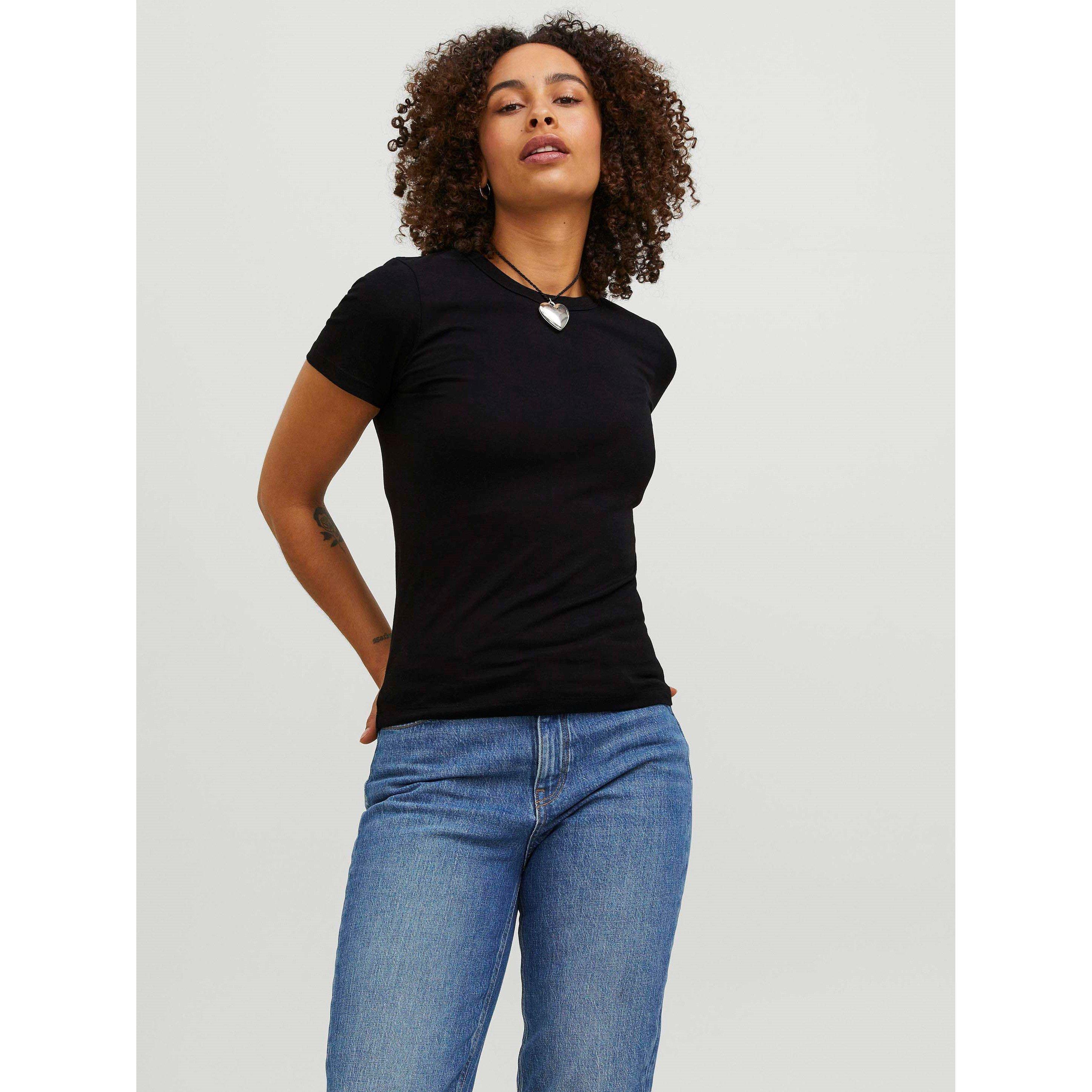Black - JJXX - Gigi Crew T-Shirt Ladies - 3
