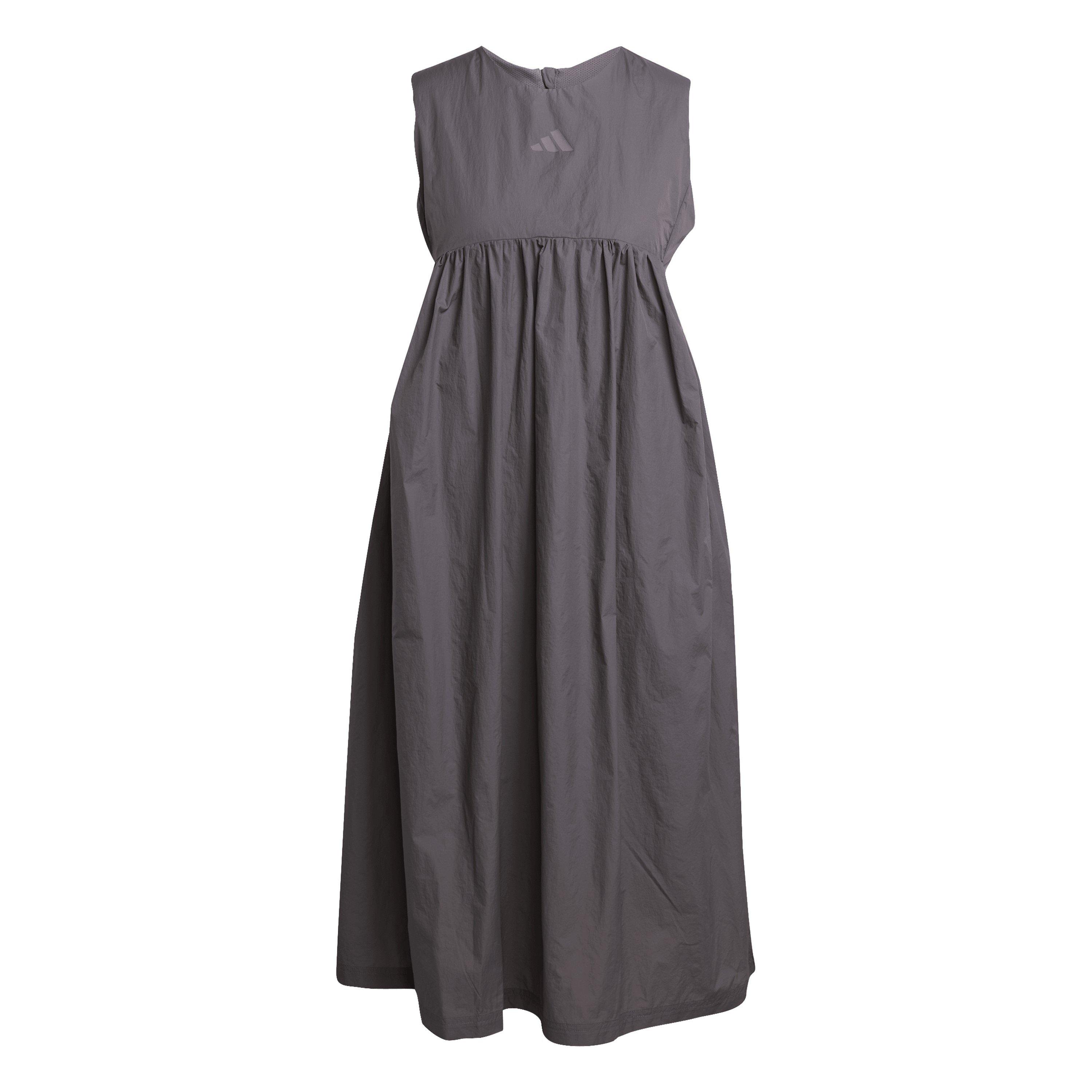 Adidas Women's Long Maxi Dress - Grey Strata - 14 (L)
