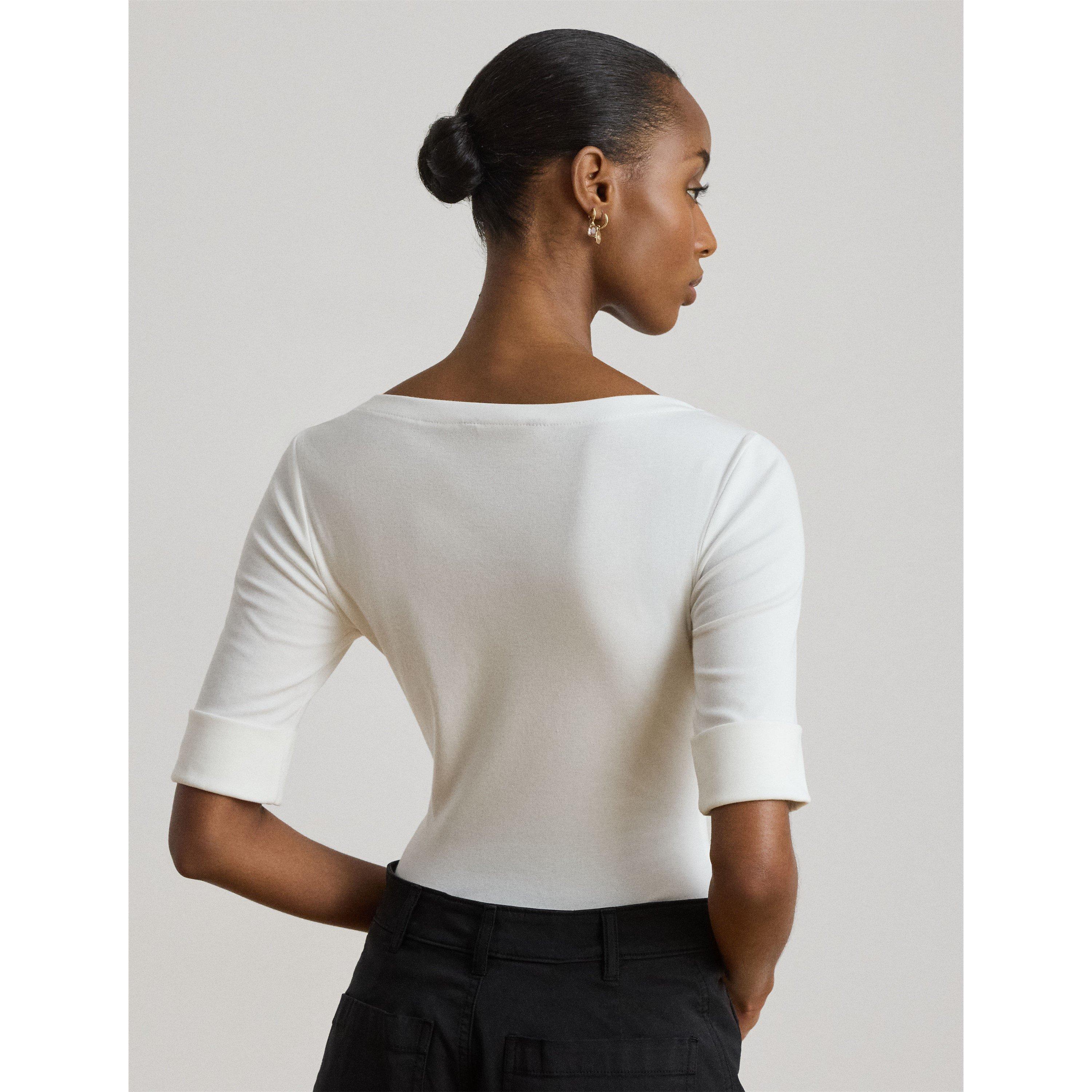 White - Lauren by Ralph Lauren - Judy T-Shirt - 4