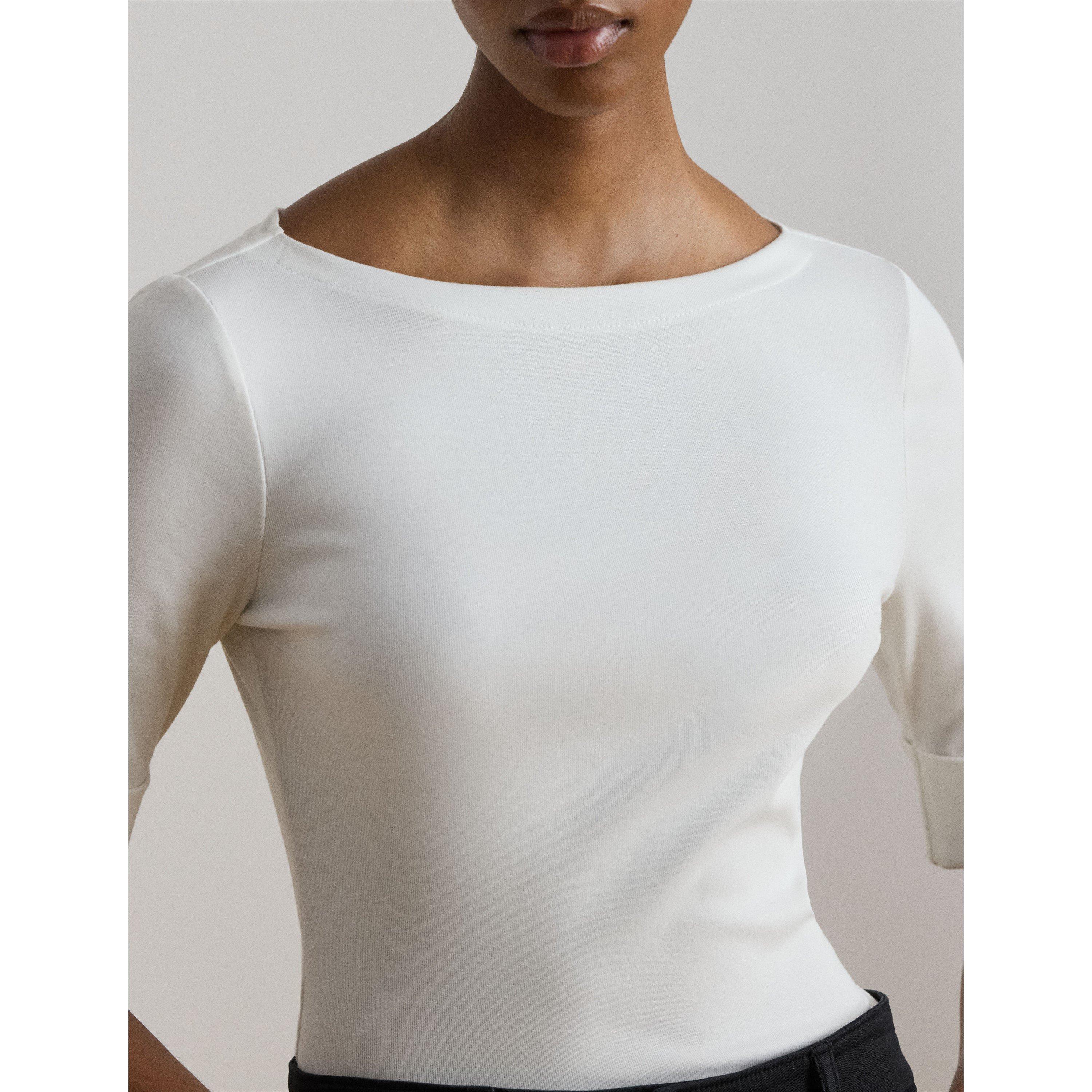 White - Lauren by Ralph Lauren - Judy T-Shirt - 5
