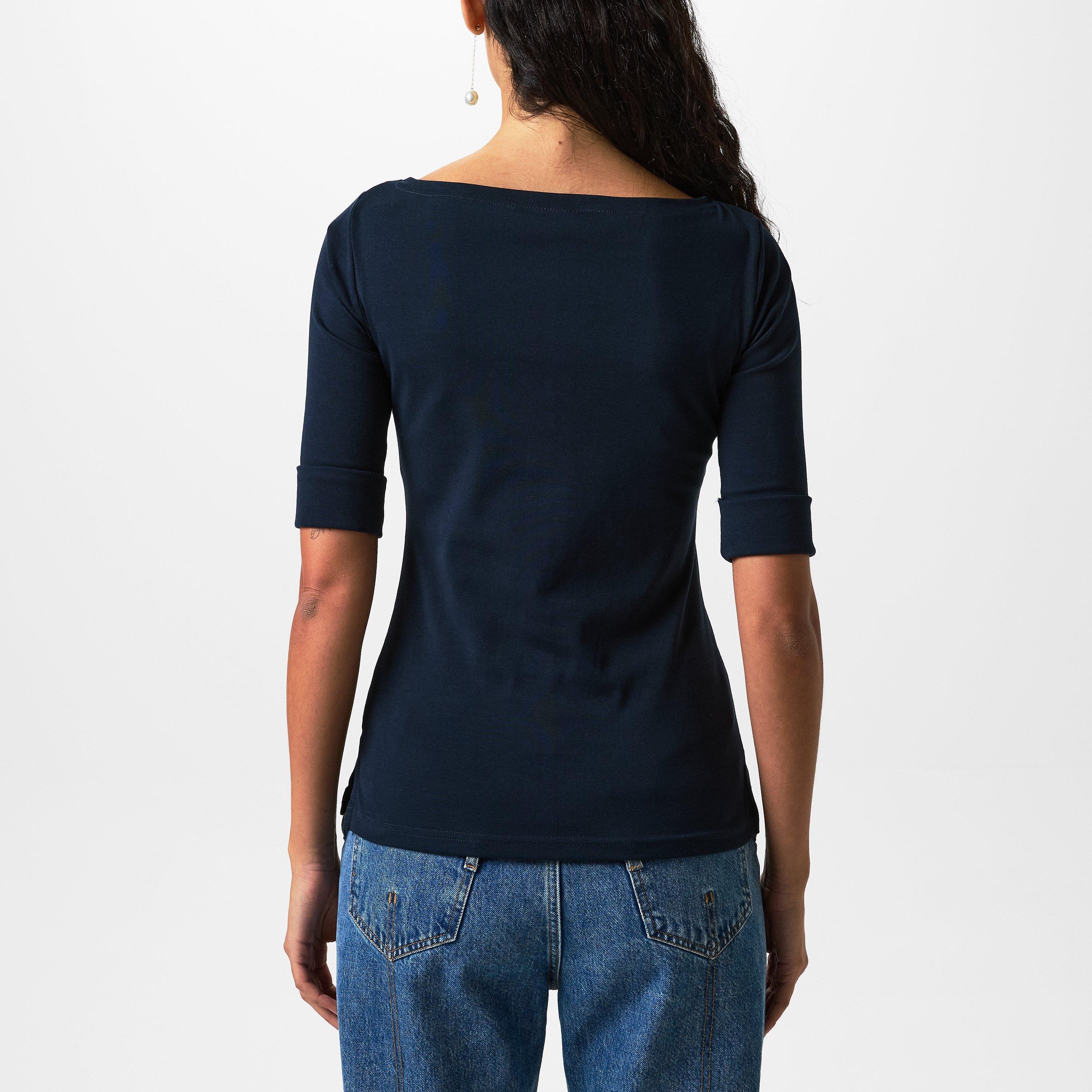 Lauren Navy - Lauren by Ralph Lauren - Judy T-Shirt - 4
