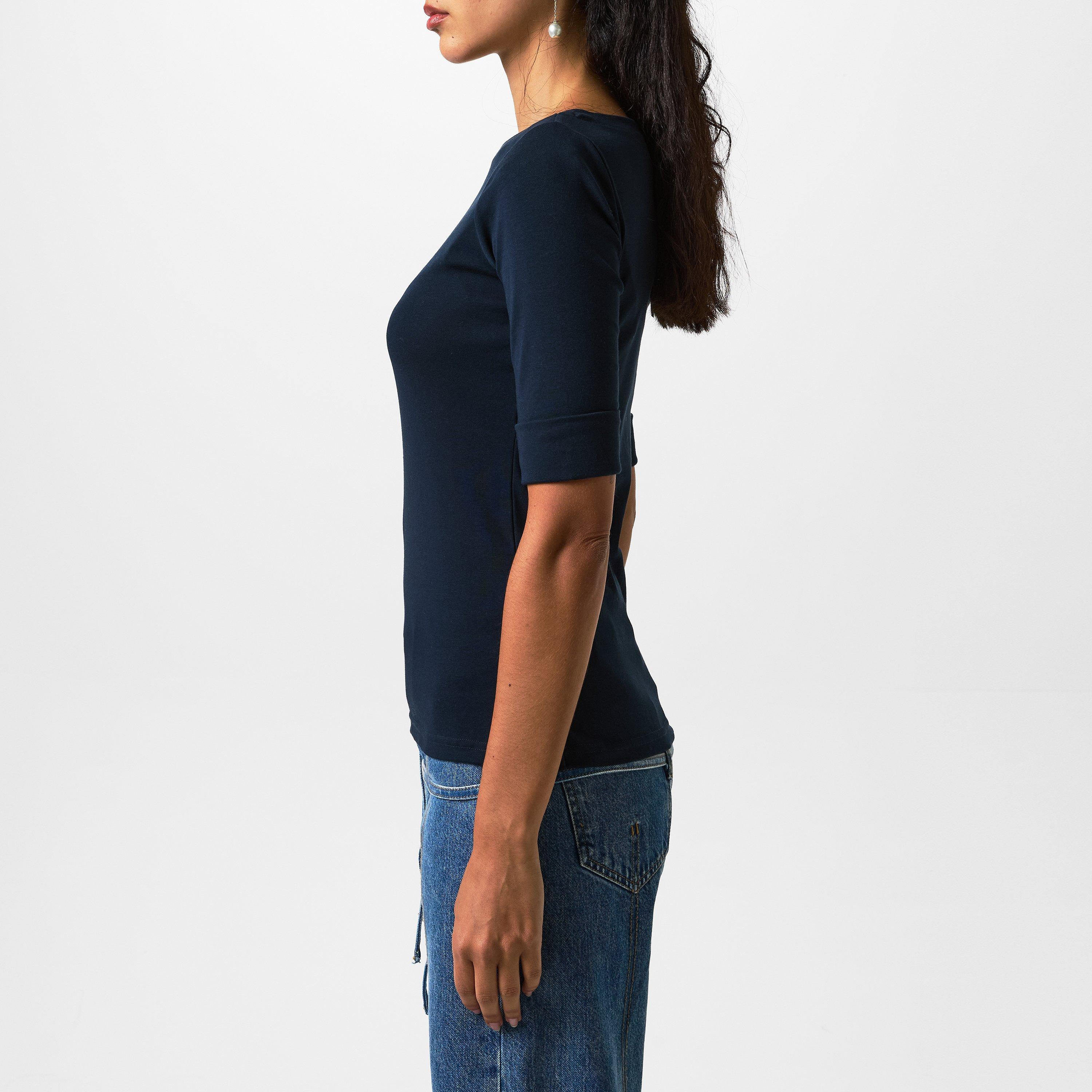 Lauren Navy - Lauren by Ralph Lauren - Judy T-Shirt - 5