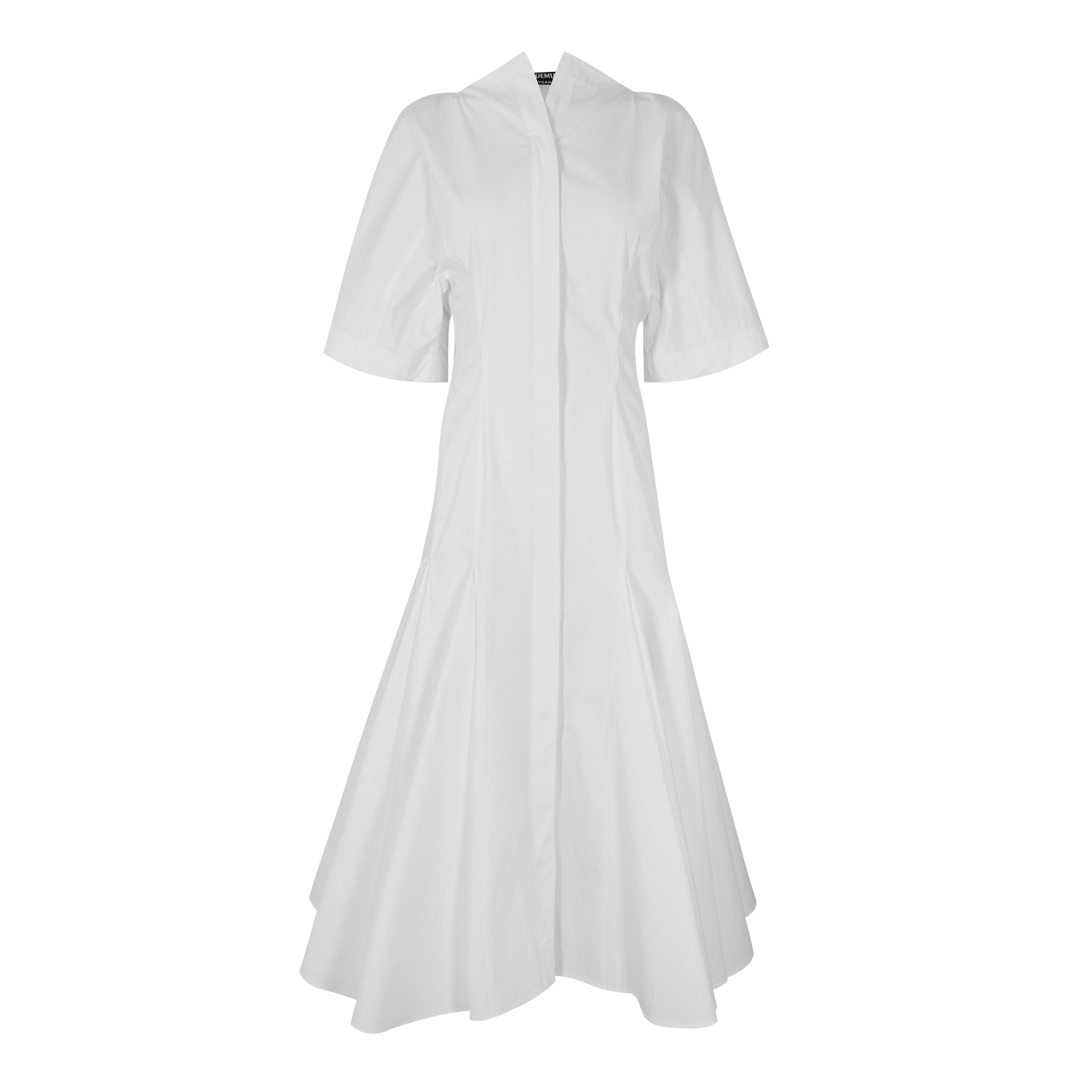 Jacquemus Women's T-Shirt Dress - White - Size 12 (FR40)