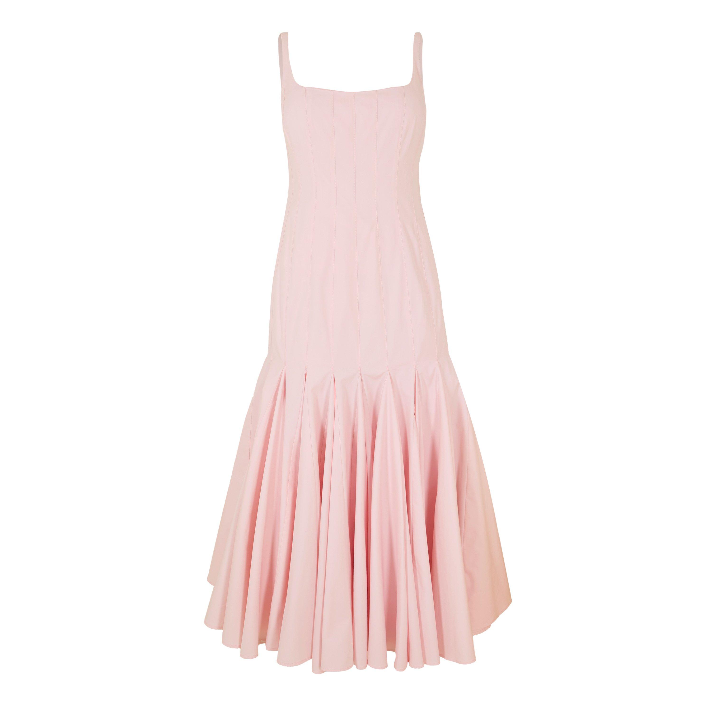 Jacquemus Womens Agave Midi Dress - Light Pink - Size 12 (FR40)