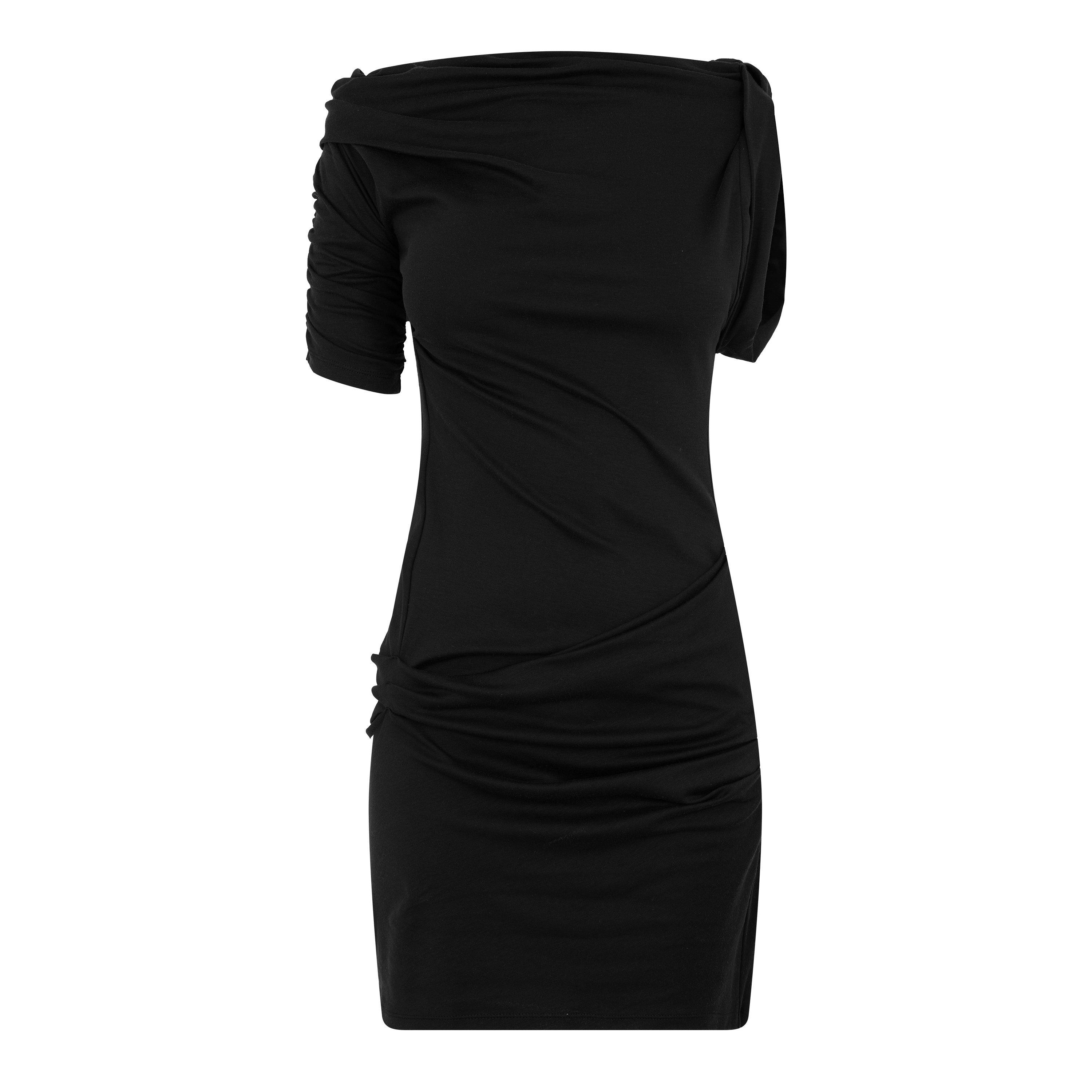 Jacquemus Women's Jacquard Drape Mini Dress - Black - Size 12 (FR40)