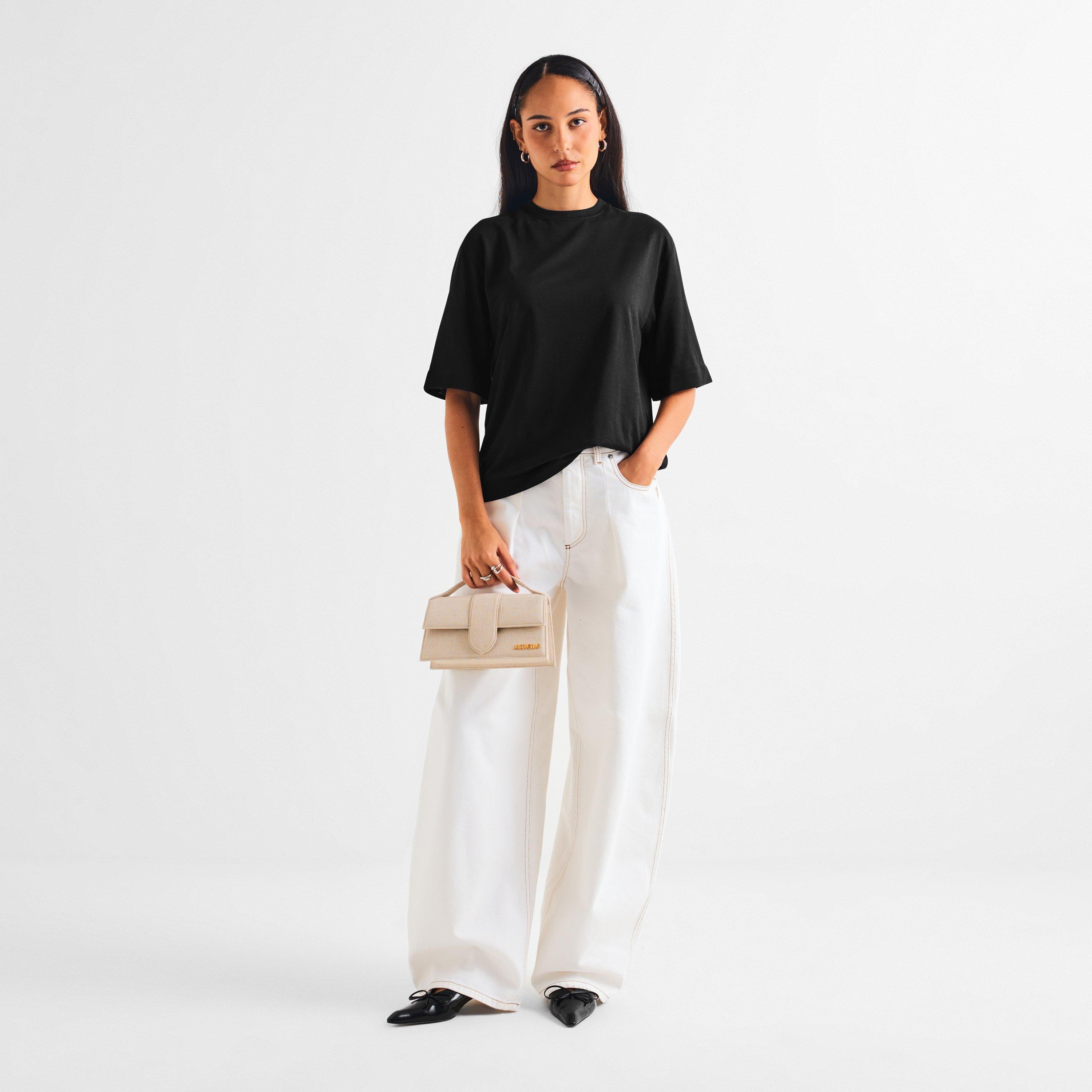 Black - Jacquemus - Women's Oversized T-Shirt - 6