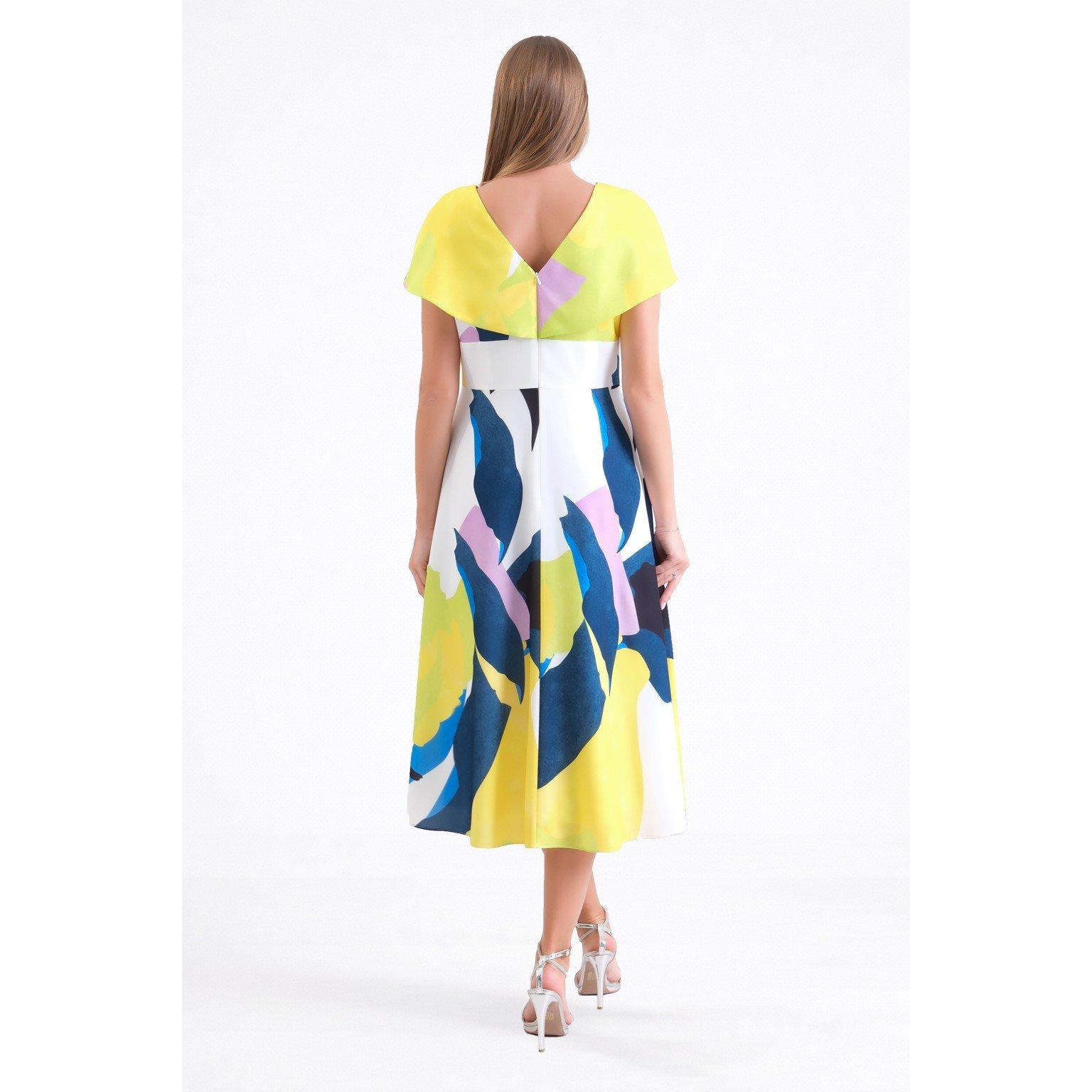 Afdrukken - Ella Boo - Ella Bo Cape Dress Ld63 - 2