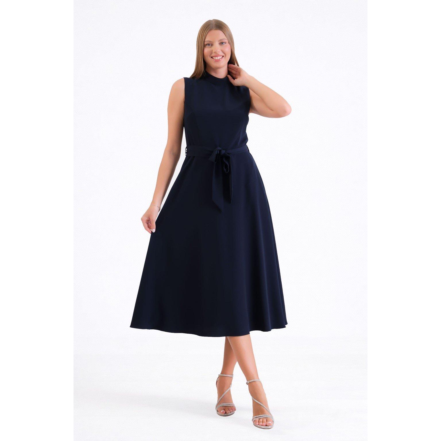 Marine - Ella Boo - Ella Bo Belted Dress Ld63 - 1