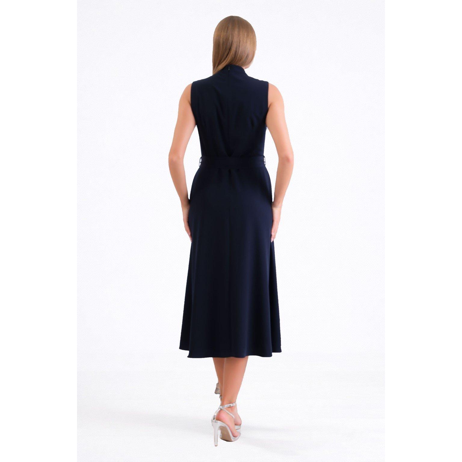 Marine - Ella Boo - Ella Bo Belted Dress Ld63 - 2