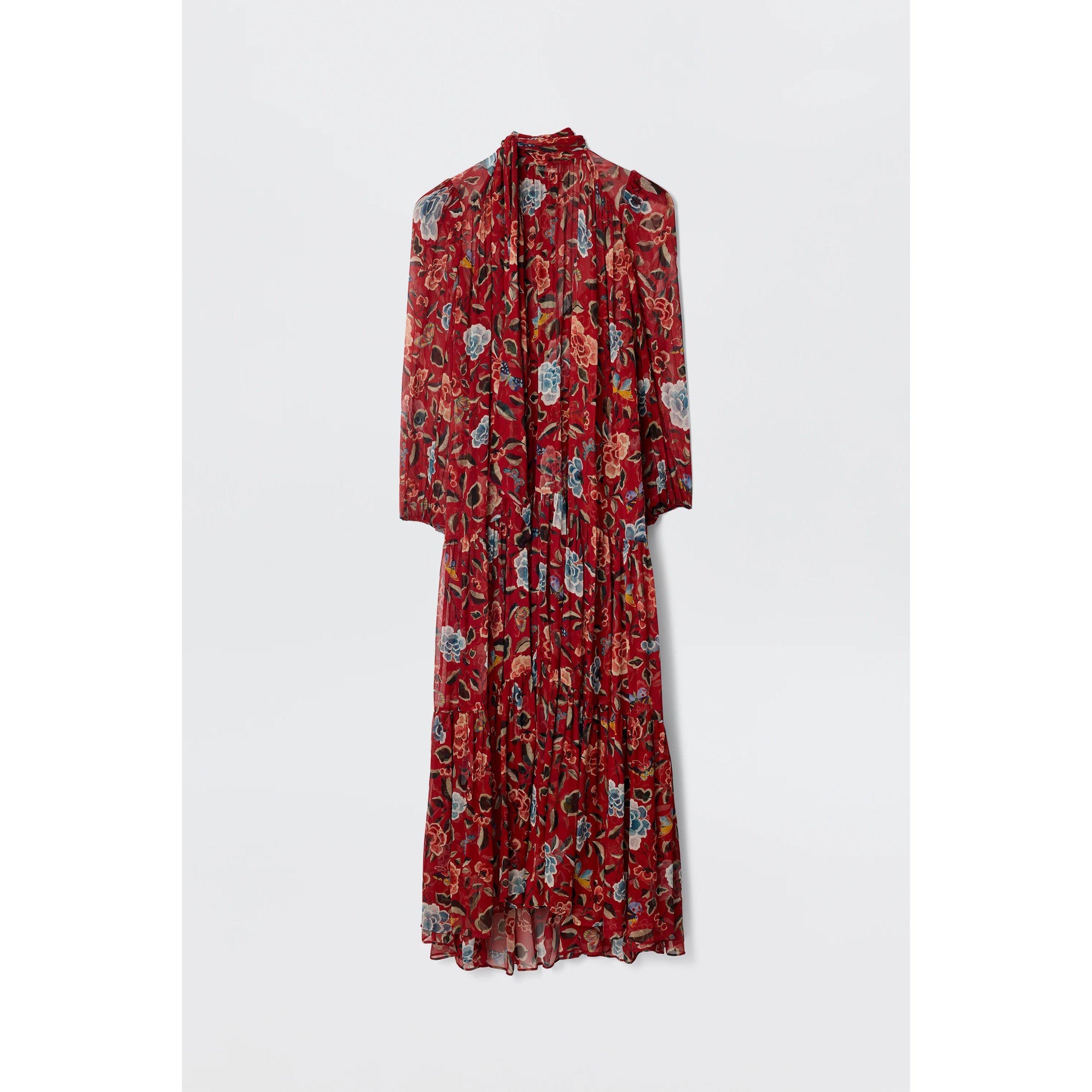 RIXO Women's Adalind Boho Dress - Butterfly Florl - Size 14 (L)