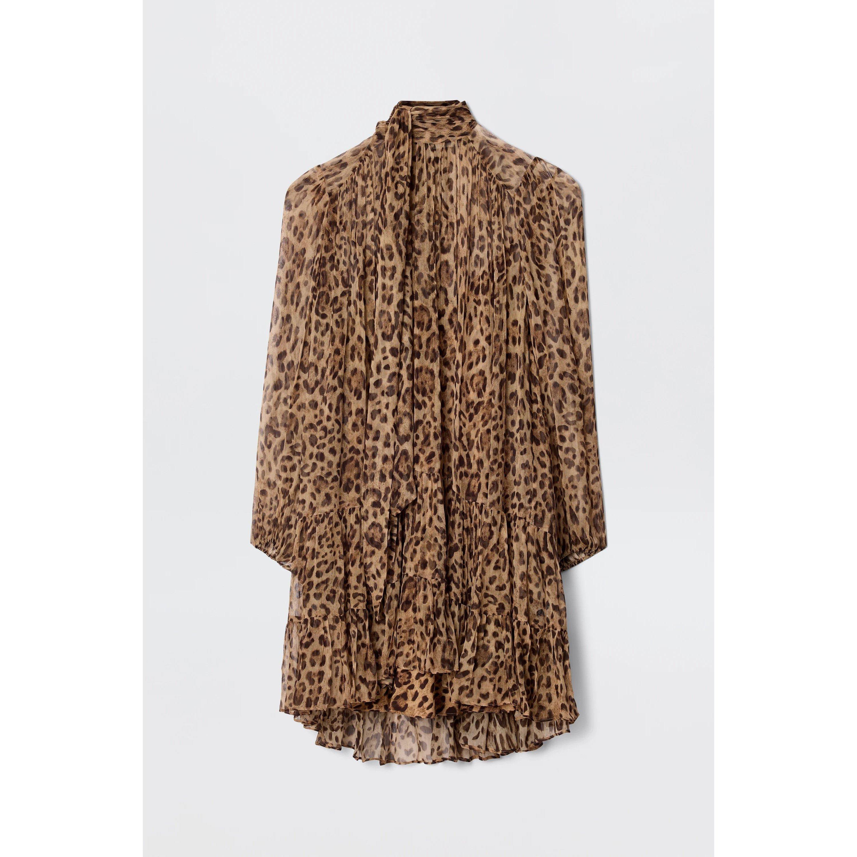 Mila Leopard - RIXO - Women's Anaya Mini Dress - 1