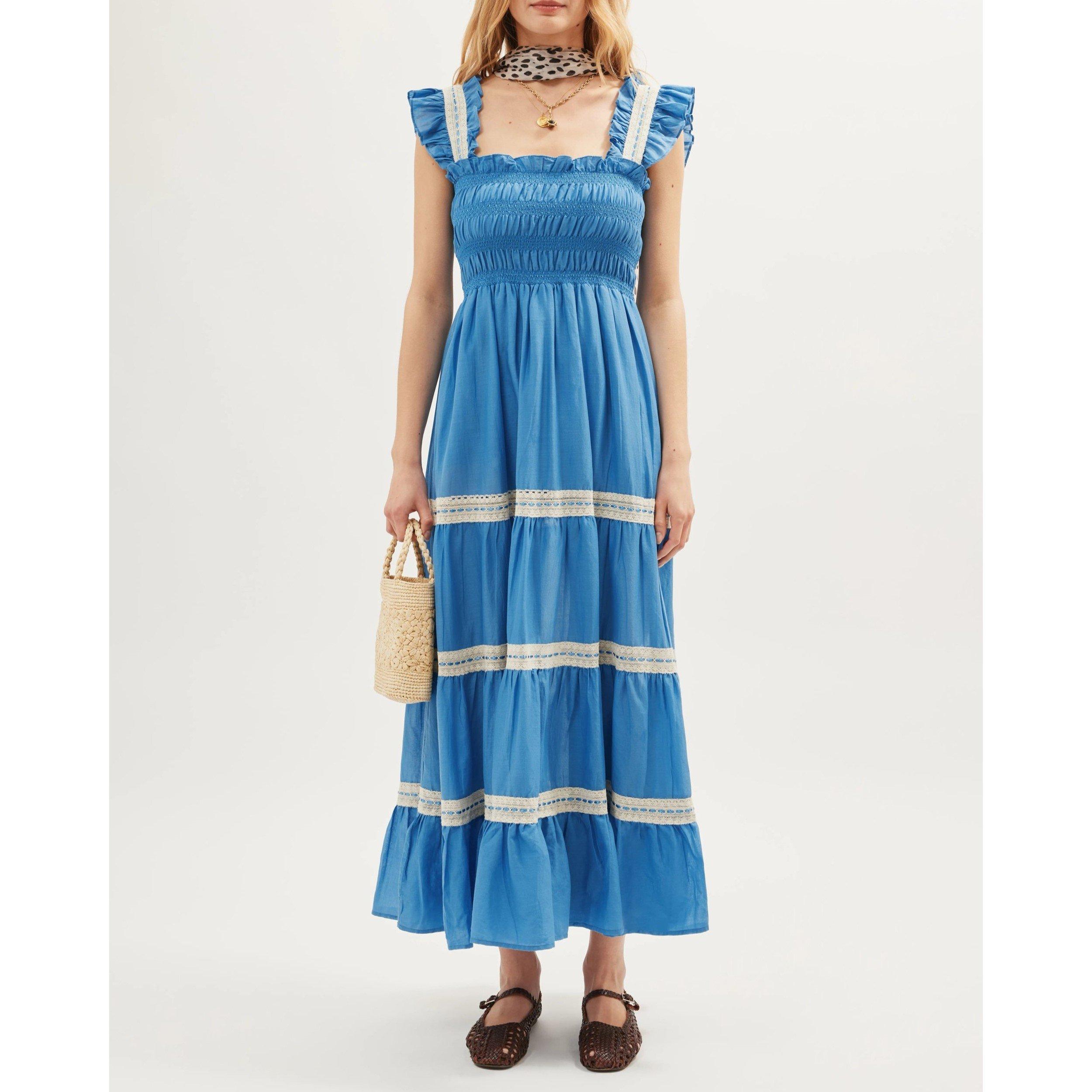 Blue - RIXO - Women's Aubrie Boho Dress - 2