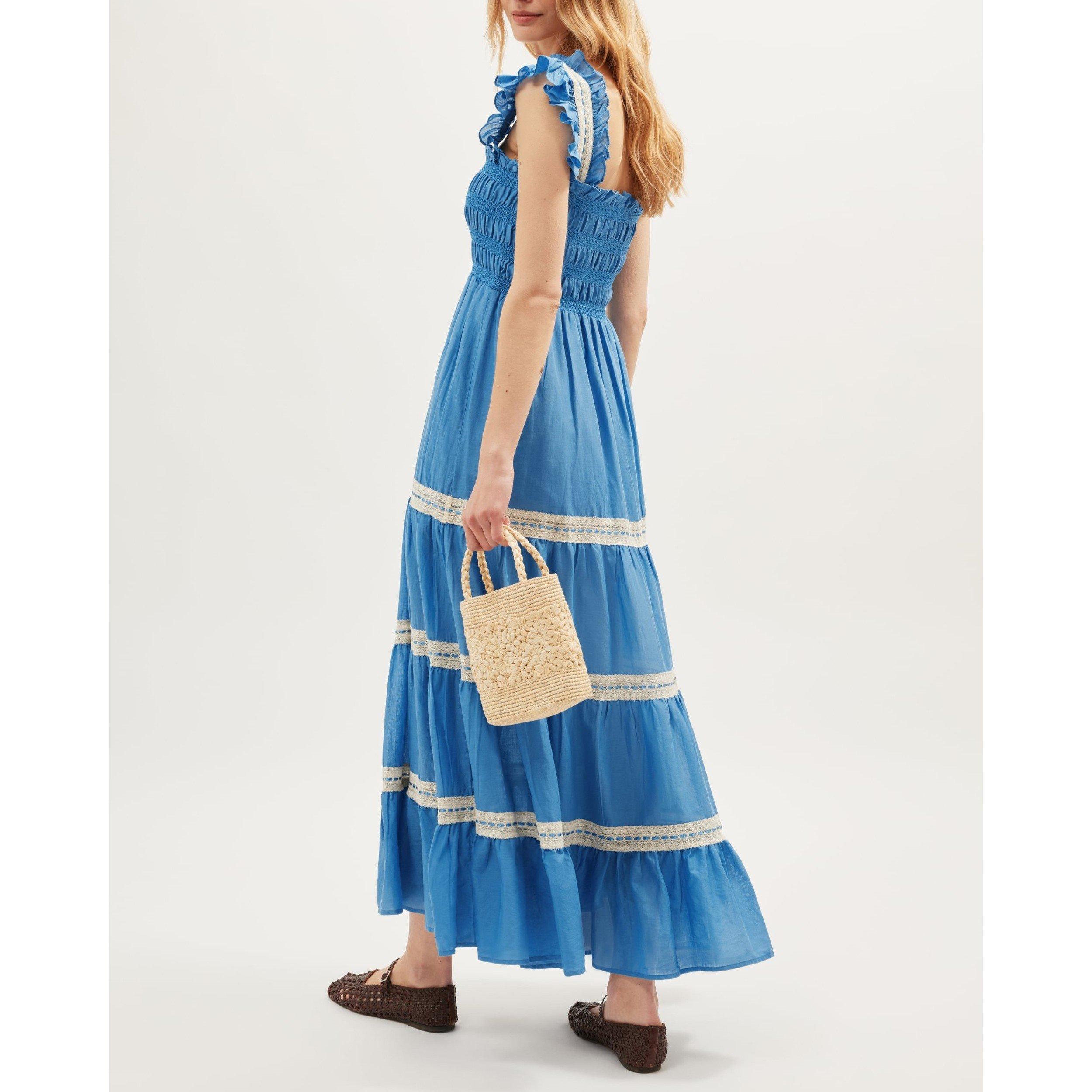 Blue - RIXO - Women's Aubrie Boho Dress - 3