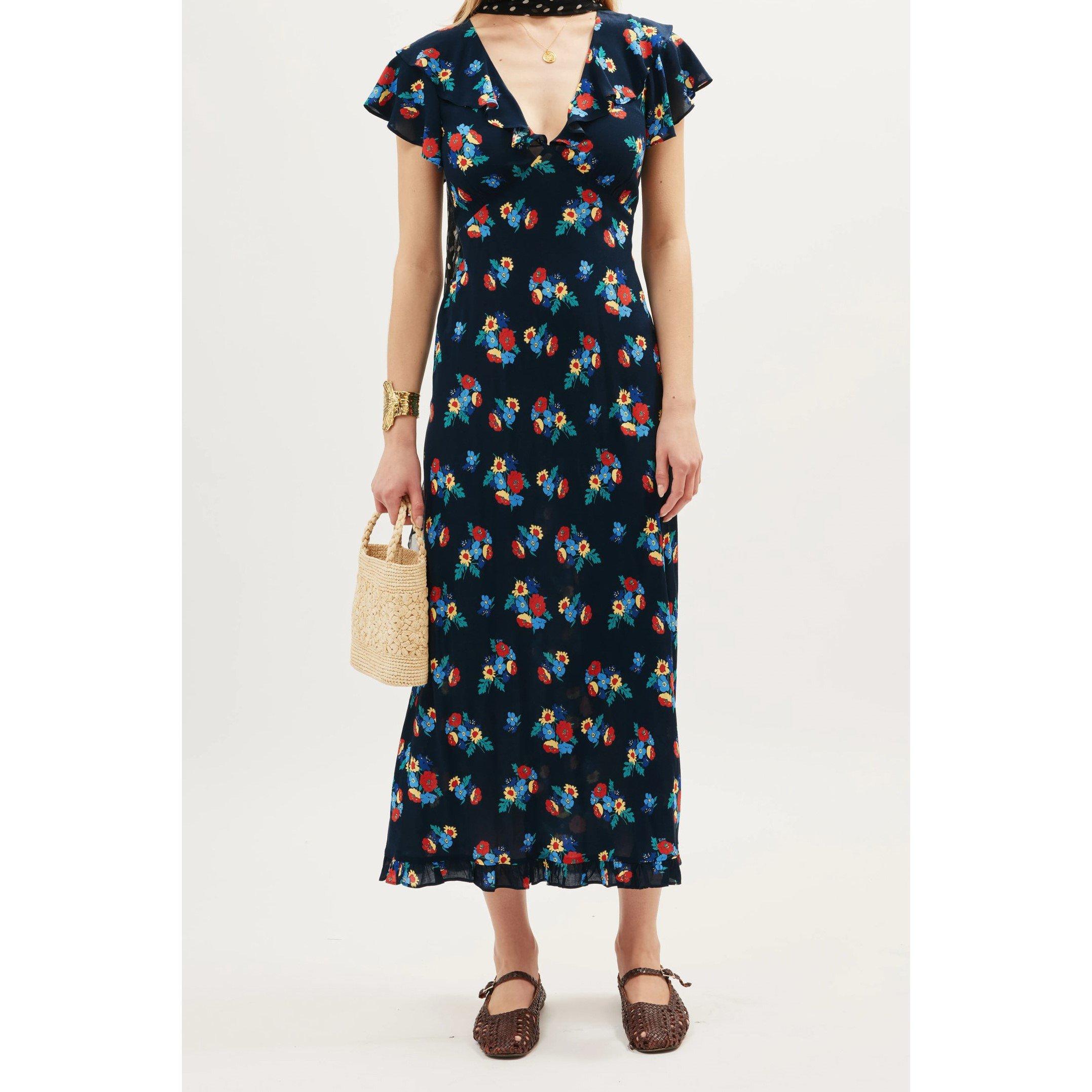 RIXO Rixo Bethea Dress Ld61 - Eden Floral - Size 16 (XL)