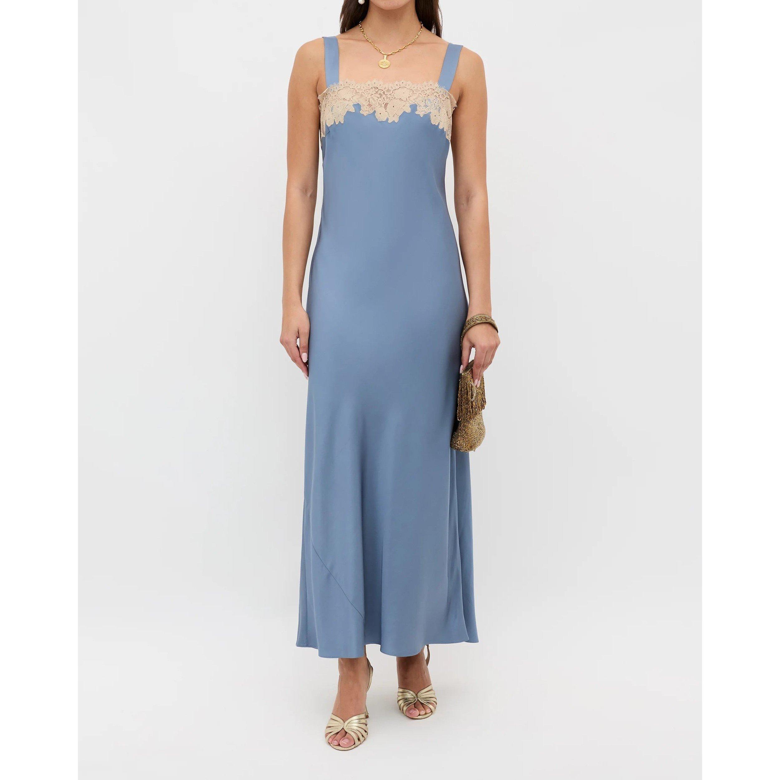 Stone Blue - RIXO - Rixo Rosamarie Dress Ld61 - 2